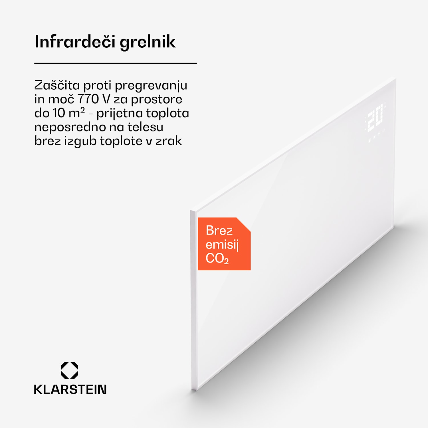 Wonderwall Smart Bornholm, Infrardeči grelnik,  120 x 60 cm, App, 770W 