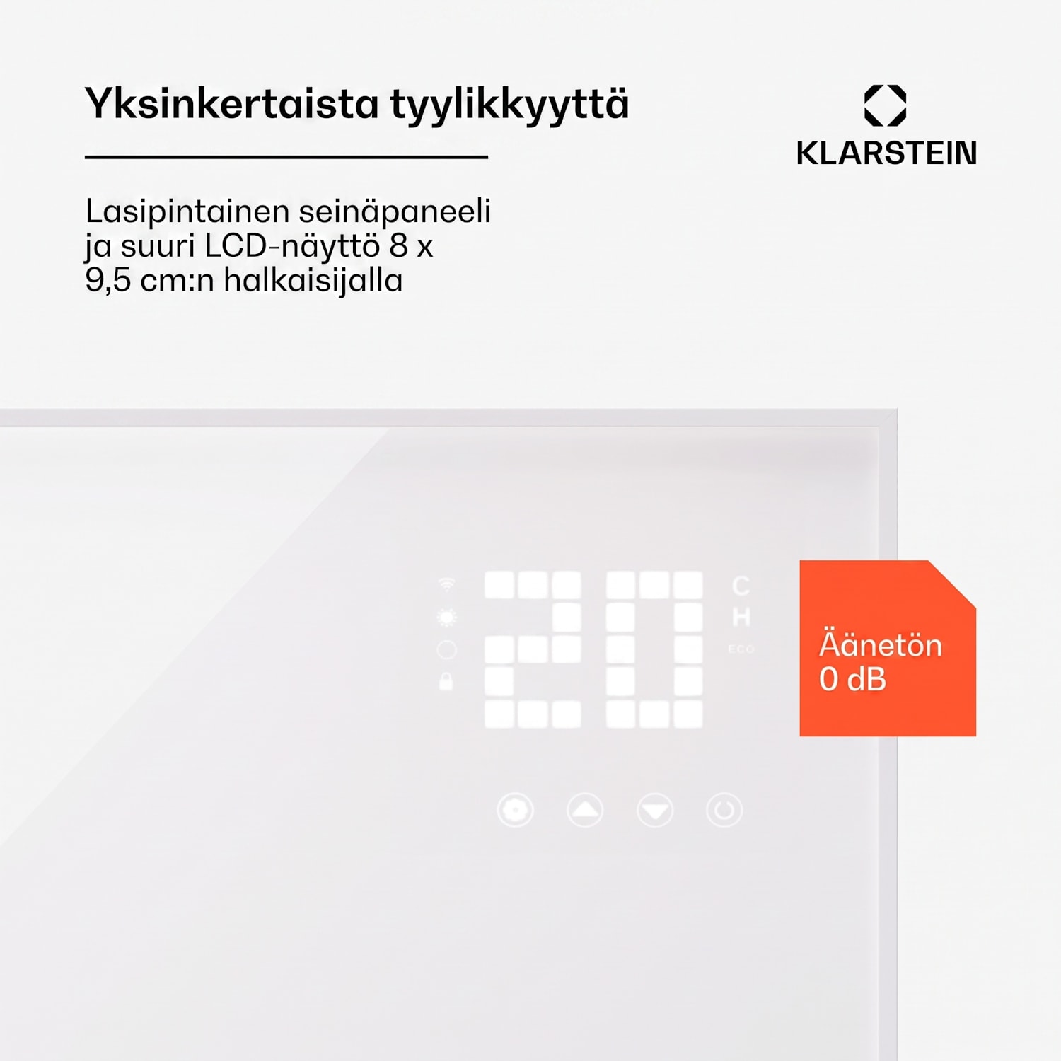 Wonderwall Smart Bornholm infrapunalämmitin 130 x 85 cm sovellus 980 W Vaakasuora | 980 W | Valkoinen