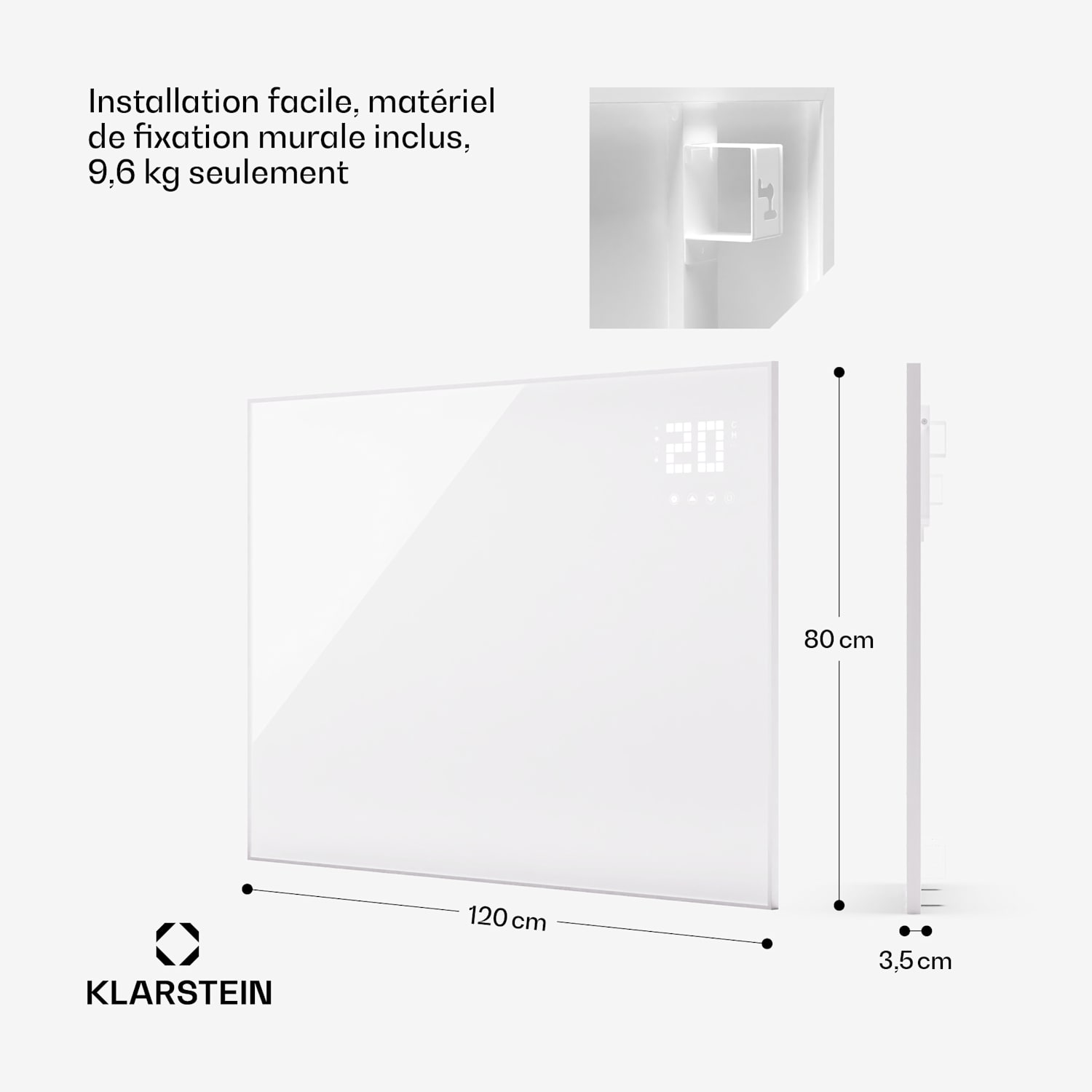 Athena 60 afzuigkap 60 cm 247 m³/h led afvoer/recirculatie 