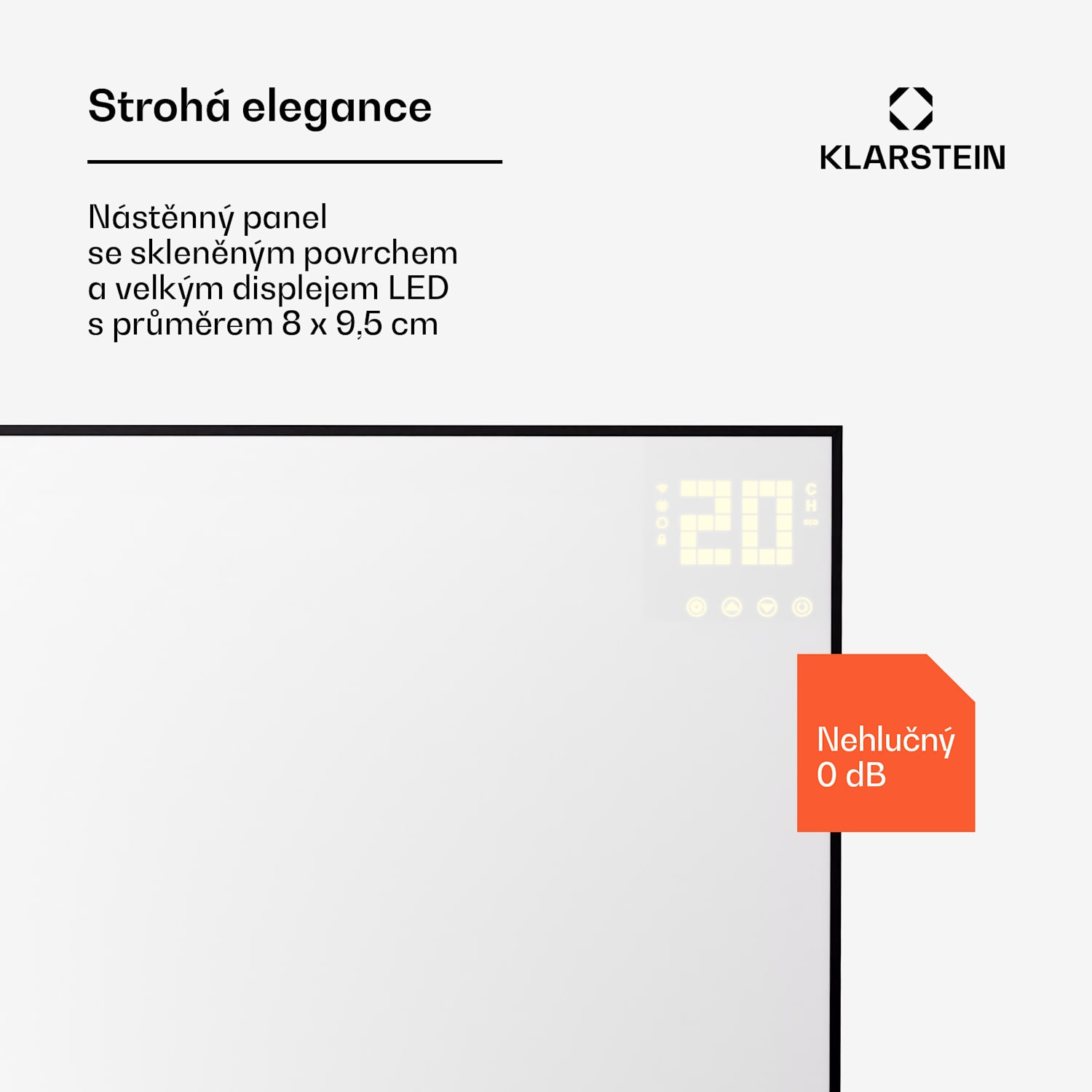 Wonderwall Smart Bornholm, infračervený ohřívač, 110 x 65 cm, 600 W, aplikace 