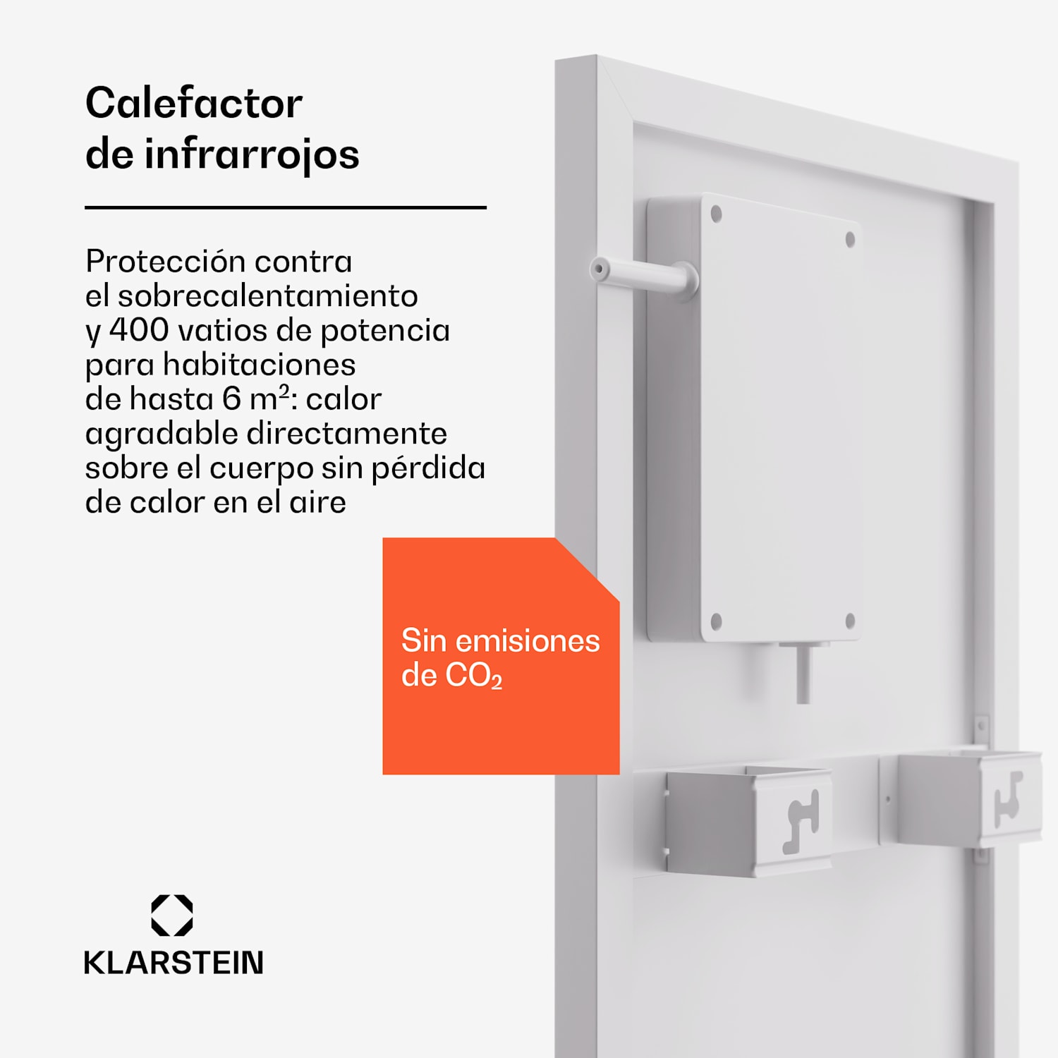 Calefactor infrarrojo Wonderwall Smart Bornholm 30 x 100 App 400 W 30 x 100 cm | 400 W | Blanco