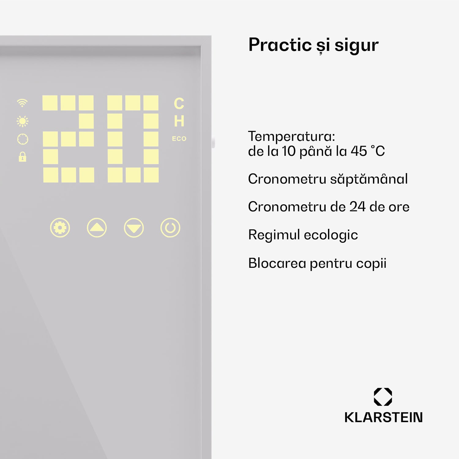 Wonderwall Smart Bornholm, încălzitor cu infraroșu,  30 x 100 cm, 320 W, aplicație 30 x 100 cm | 400 W | Alb