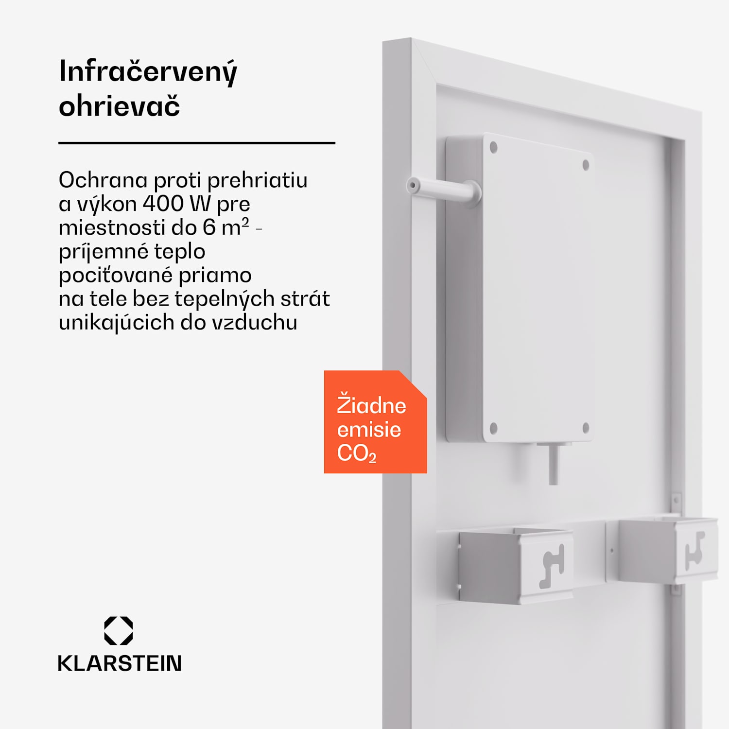 Wonderwall Smart Bornholm, infražiarič, 30 x 100 cm, 320 W, aplikácia 30 x 100 cm | 400 W | Biela