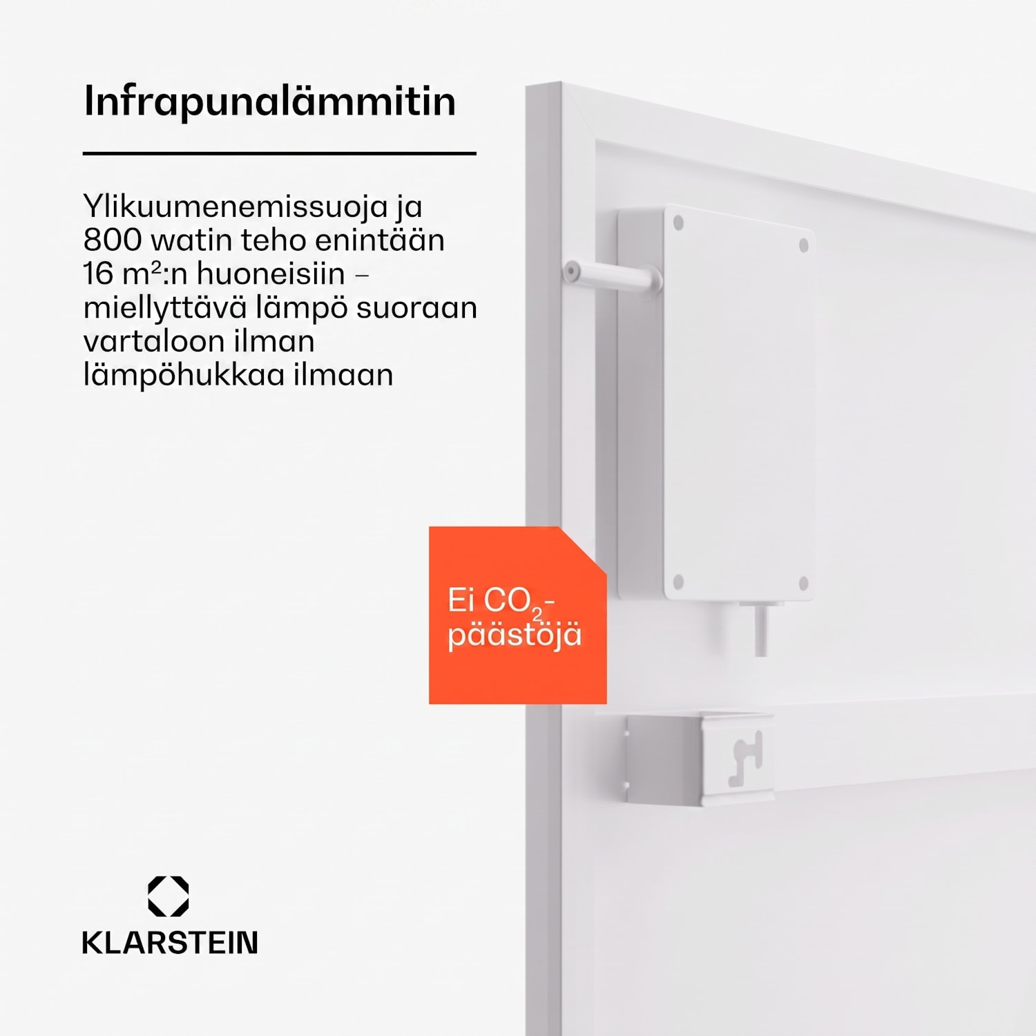Wonderwall Smart Bornholm -infrapunalämmitin 60x100 cm sovellus 800W 60 x 100 cm | 800 W | Valkoinen