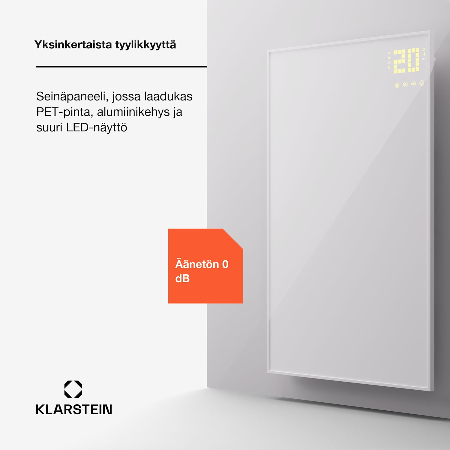 Wonderwall Smart Bornholm -infrapunalämmitin 60x100 cm sovellus 800W 60 x 100 cm | 800 W | Valkoinen