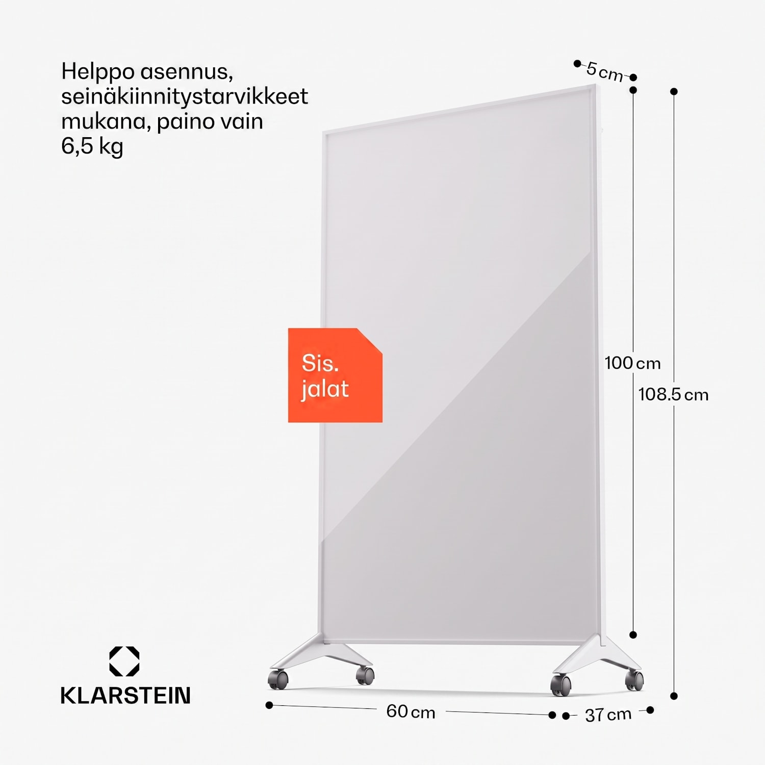 Wonderwall Smart Bornholm -infrapunalämmitin 60x100 cm sovellus 800W 60 x 100 cm | 800 W | Valkoinen