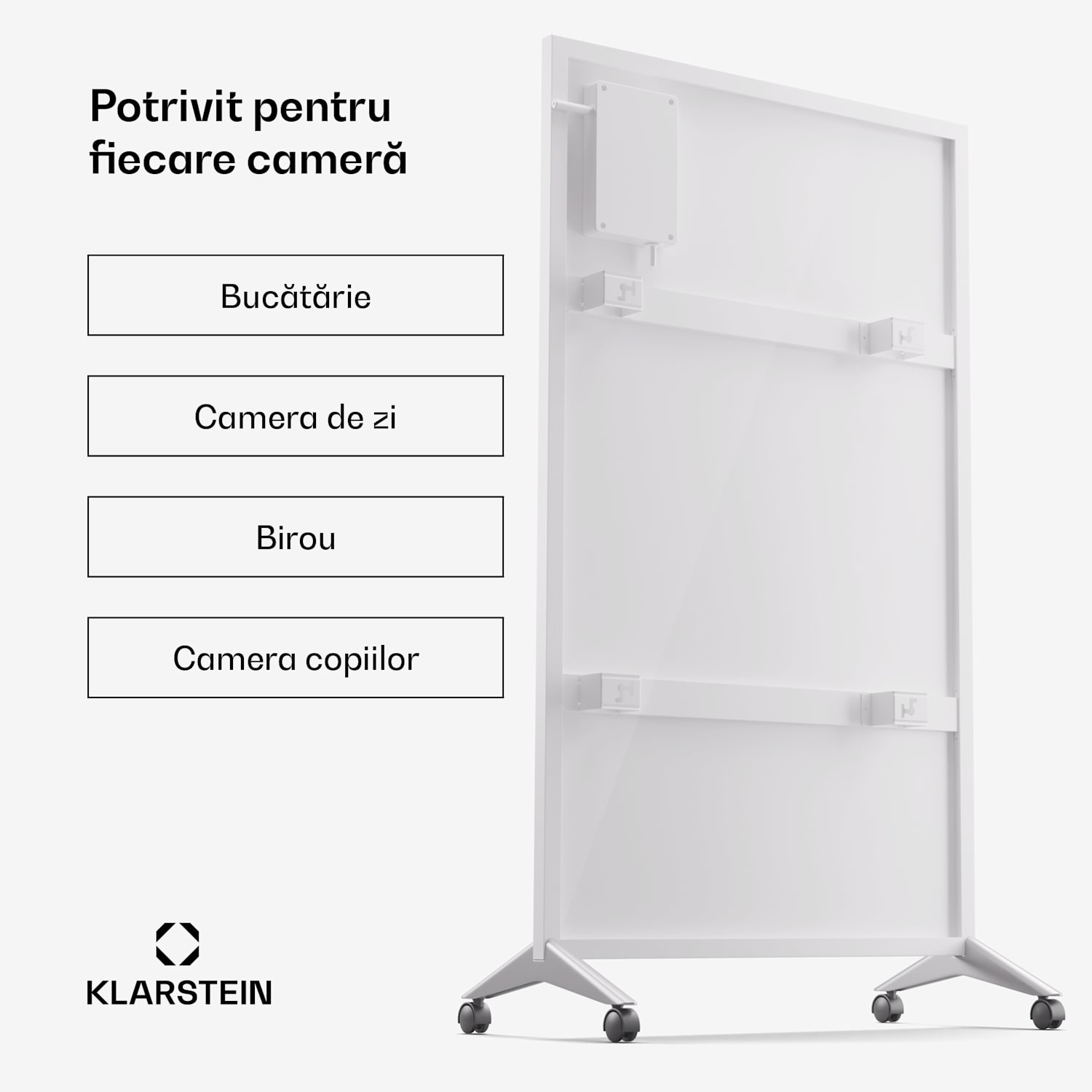 Wonderwall Smart Bornholm, încălzitor cu infraroșu, 60 x 100 cm, 800 W, aplicație 60 x 100 cm | 800 W | Alb