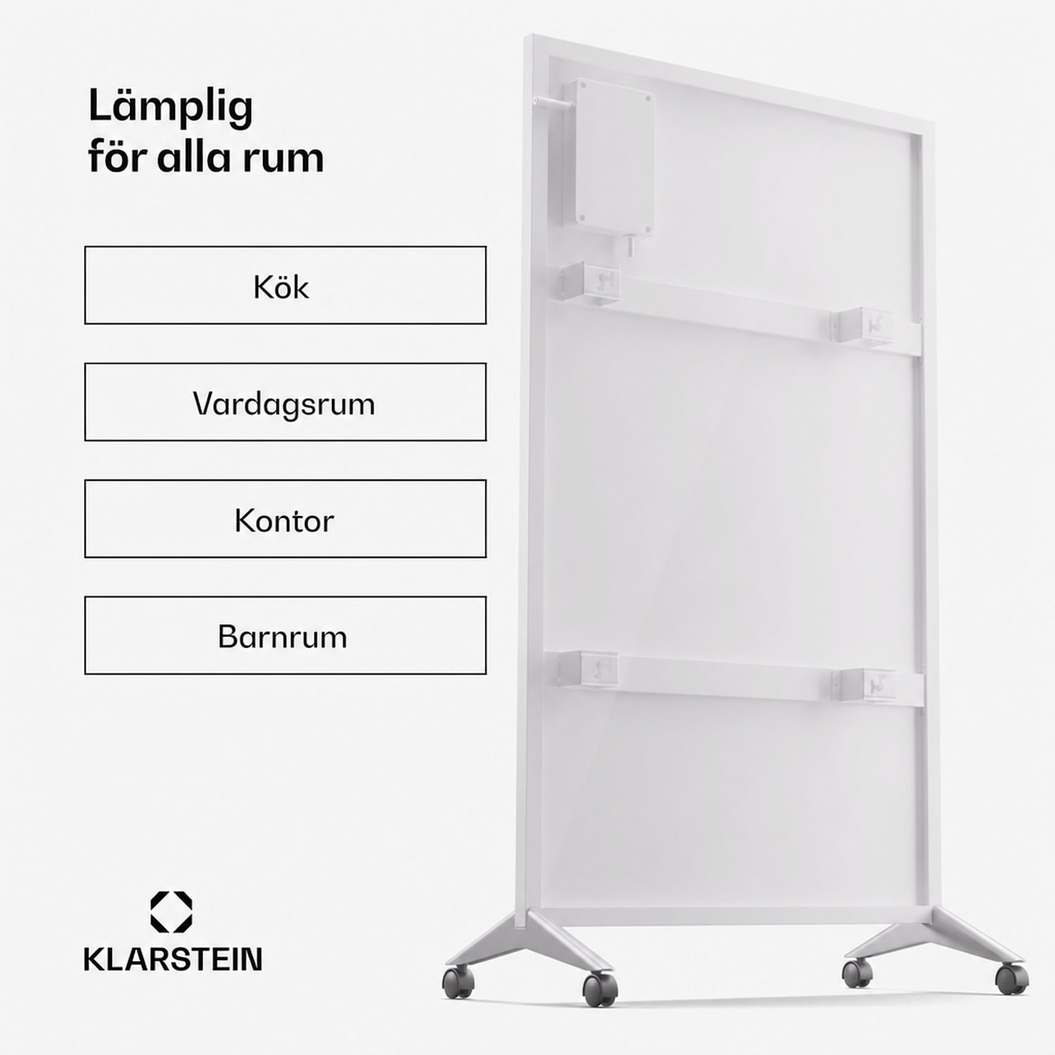Wonderwall Smart Bornholm Infravärmare 60 x 100 cm app 800 W 60 x 100 cm | 800 W | Vit