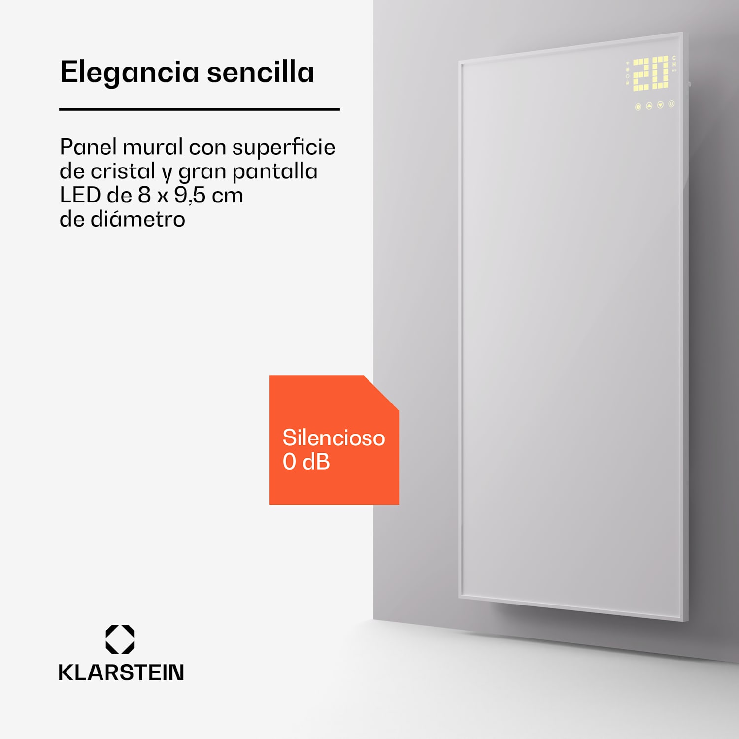 Calefactor infrarrojo Wonderwall Smart Bornholm 60 x 120 App 1200 W 60 x 120 cm | 1200 W | Blanco