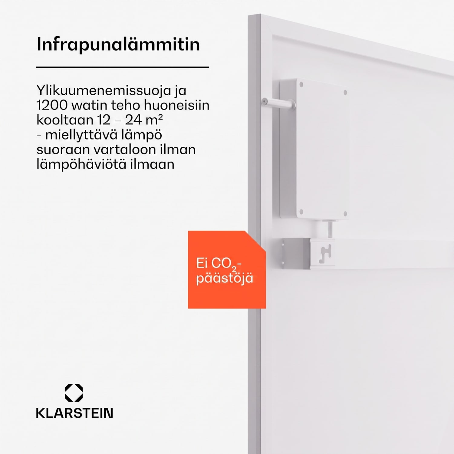 Wonderwall Smart Bornholm -infrapunalämmitin 60x120cm sovellus 1200W 60 x 120 cm | 1200 W | Valkoinen