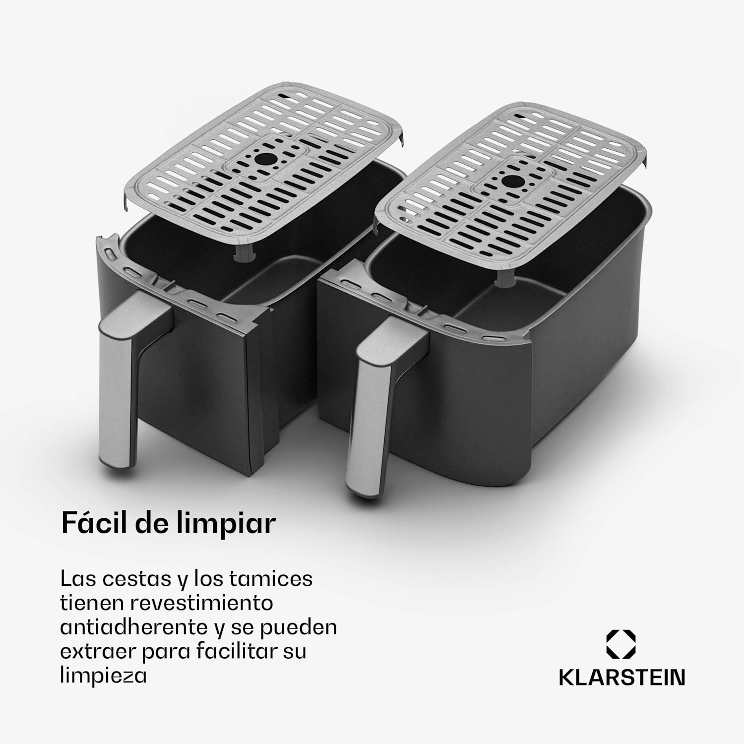 Freidora de aire caliente VitaFry Duo 7,6 litros 2 zonas de cocción 6 programas VitaFry Duo | 7,6 Ltr