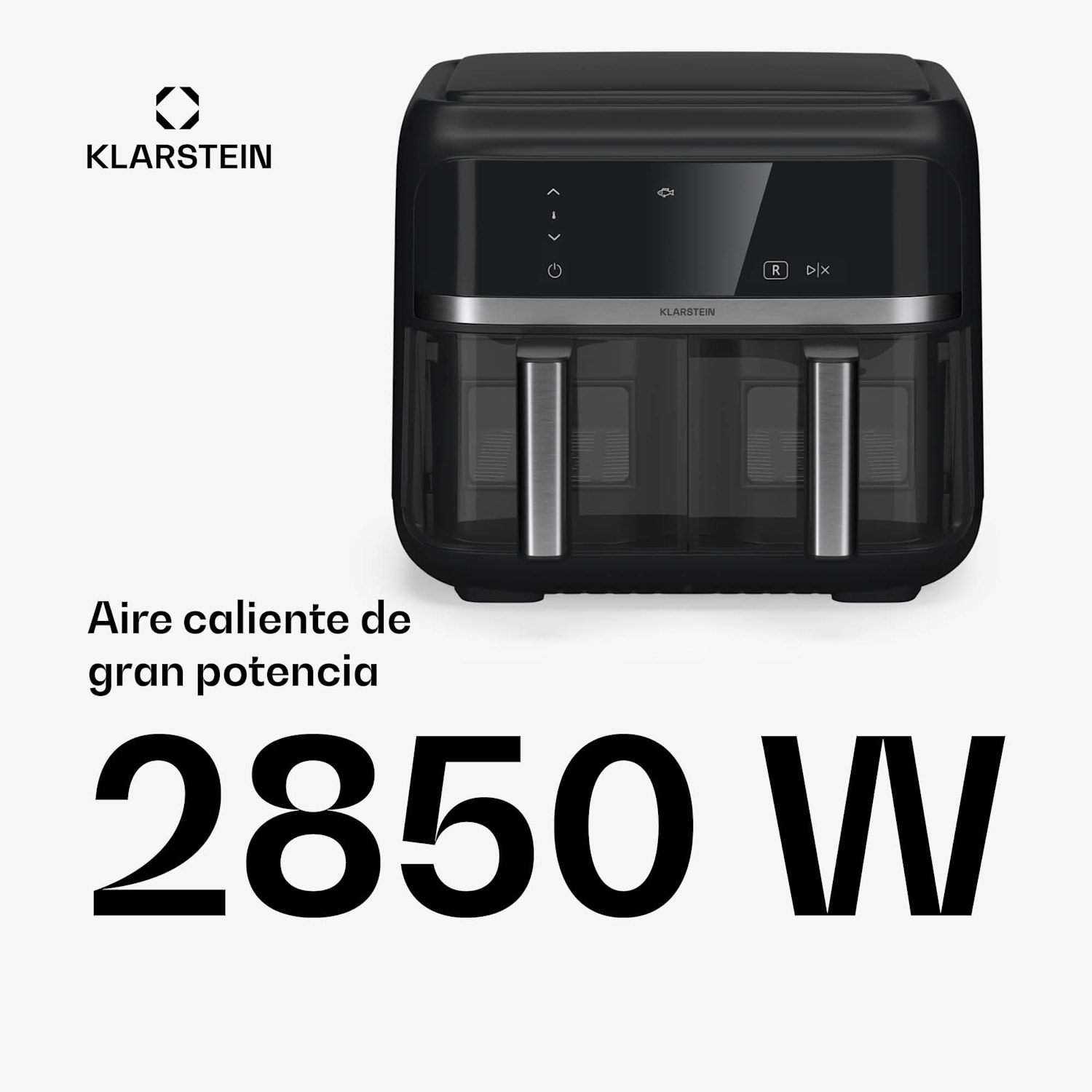Freidora de aire caliente VitaFry Duo Skylight 7,6 litros 2 zonas de cocción 6 programas VitaFry Duo Elegance | 7,6 Ltr