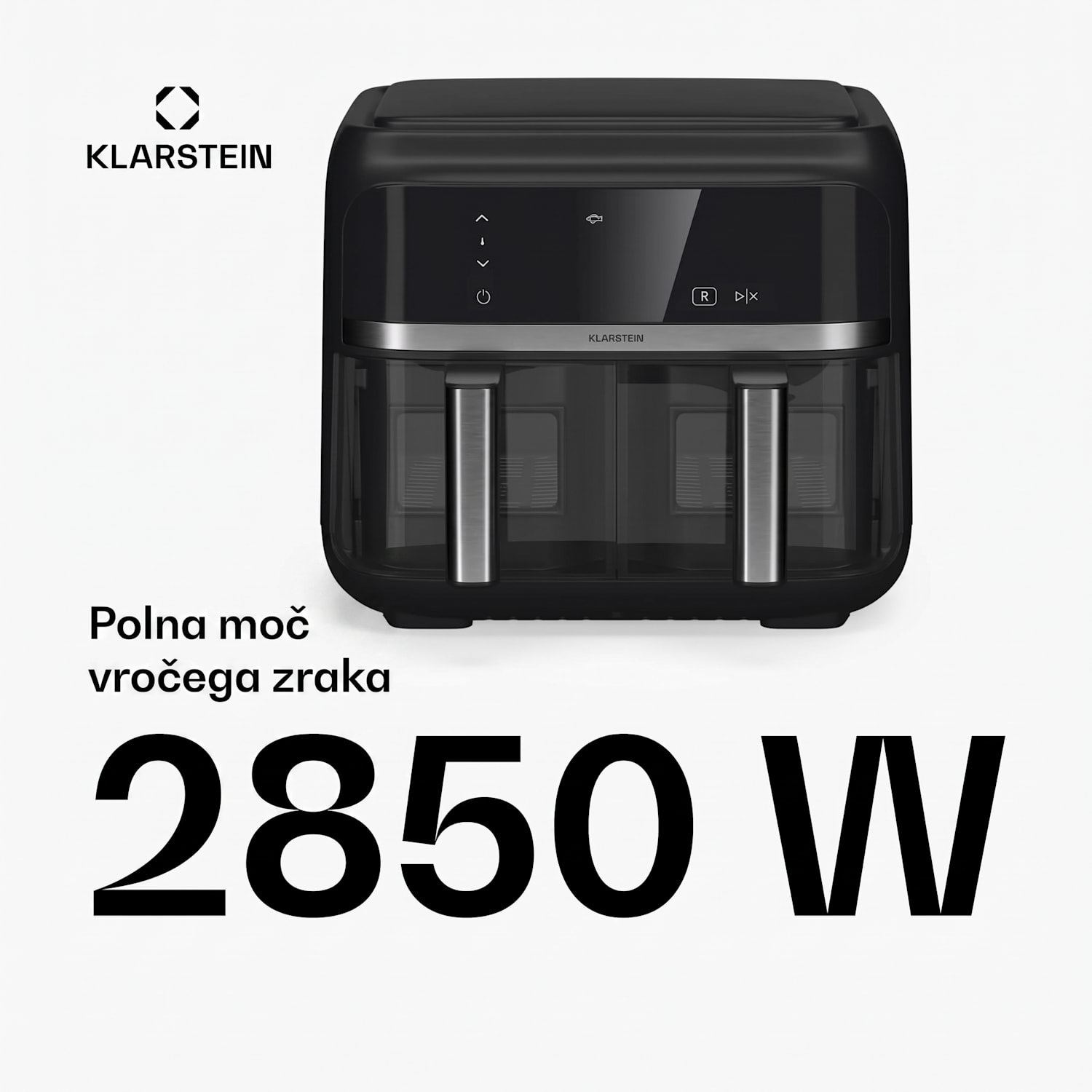 VitaFry Duo Skylight, toplozračni cvrtnik, 7,6 l, 2 kuhališči, 6 programov VitaFry Duo Elegance | 7,6 L