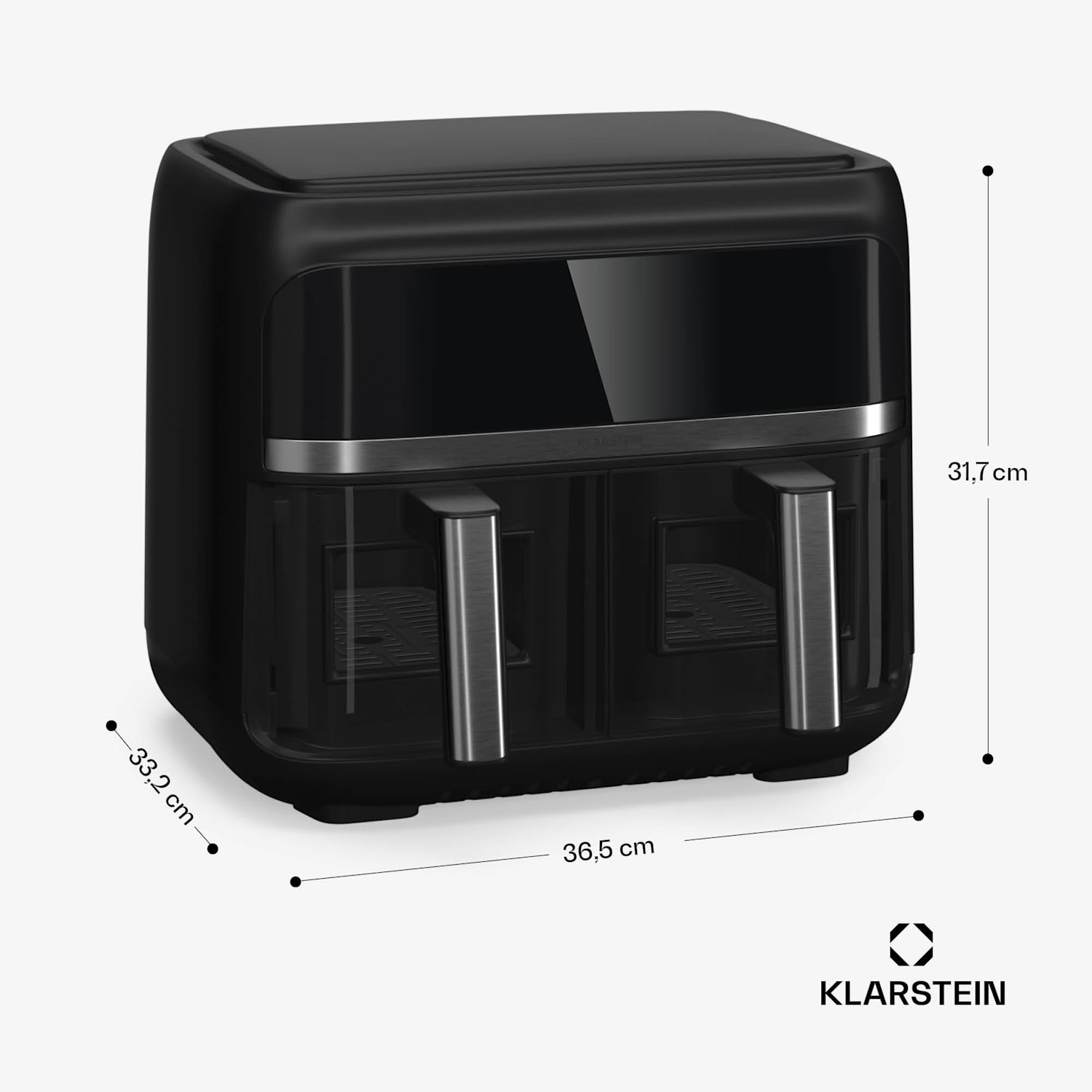 Friteuză cu aer cald, VitaFry Duo Skylight, 7,6 litri, 2 zone de gătit, 6 programe VitaFry Duo Elegance | 7,6 Ltr