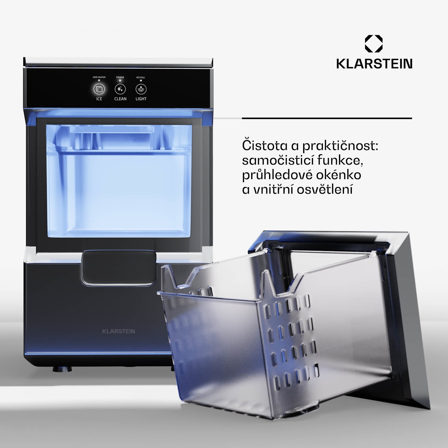 Ice Galet, výrobník ledu, 20 kg/24 h, Auto-Clean, 2,2litrová nádrž na vodu 