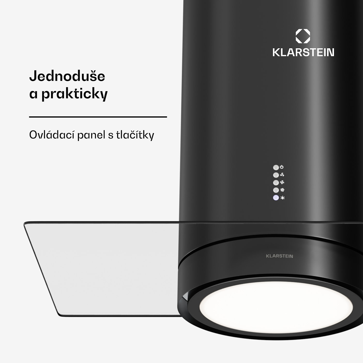 Beretta Premium Smart, ostrůvková digestoř, 544 m³/h, aplikace, odsávání/recirkulace vzduchu, LED, filtr s aktivním uhlím Černá