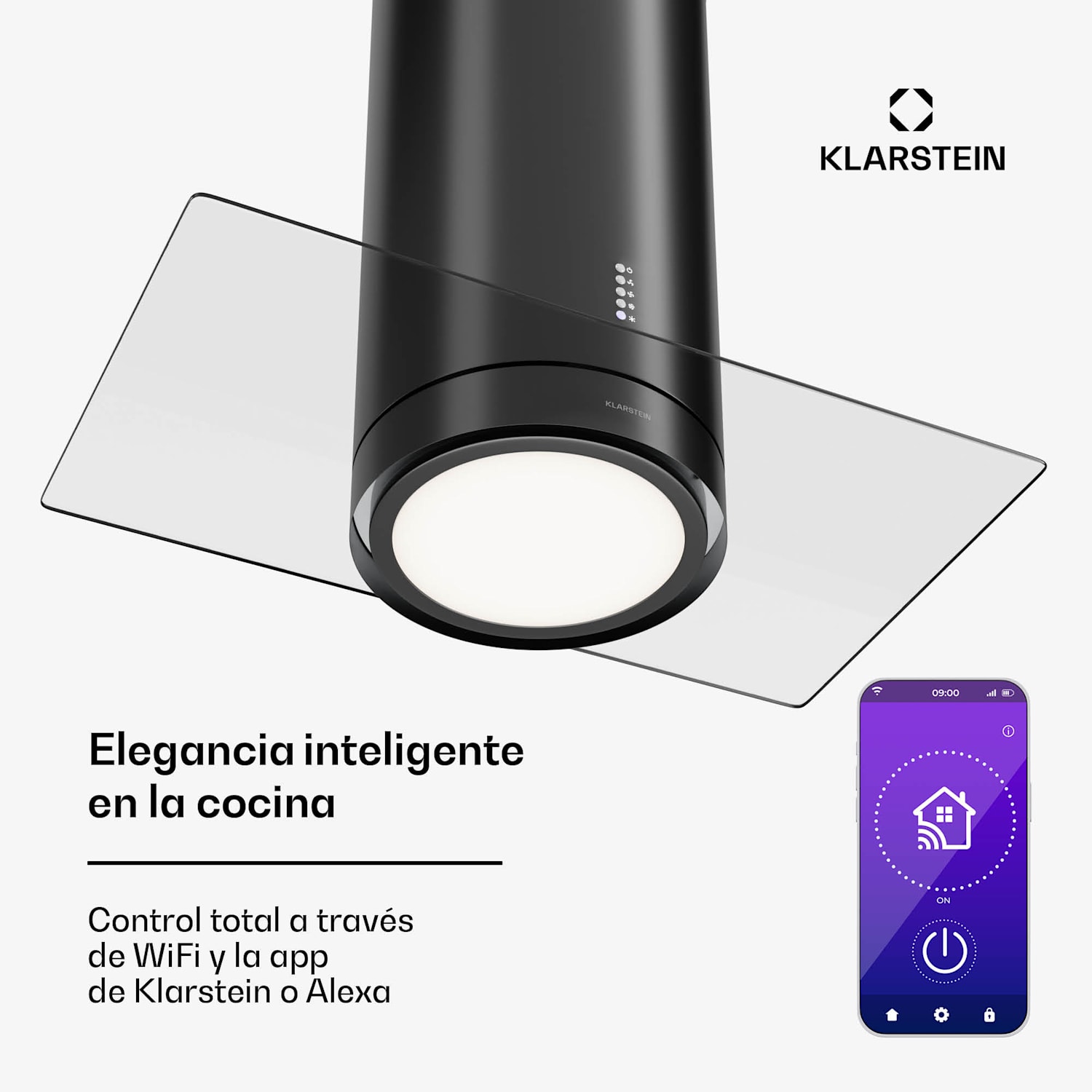 Beretta Premium Campana extractora de isla Aplicación Extracción/recirculación e aire 544 m³/h Led Filtro de carbón activo Negro
