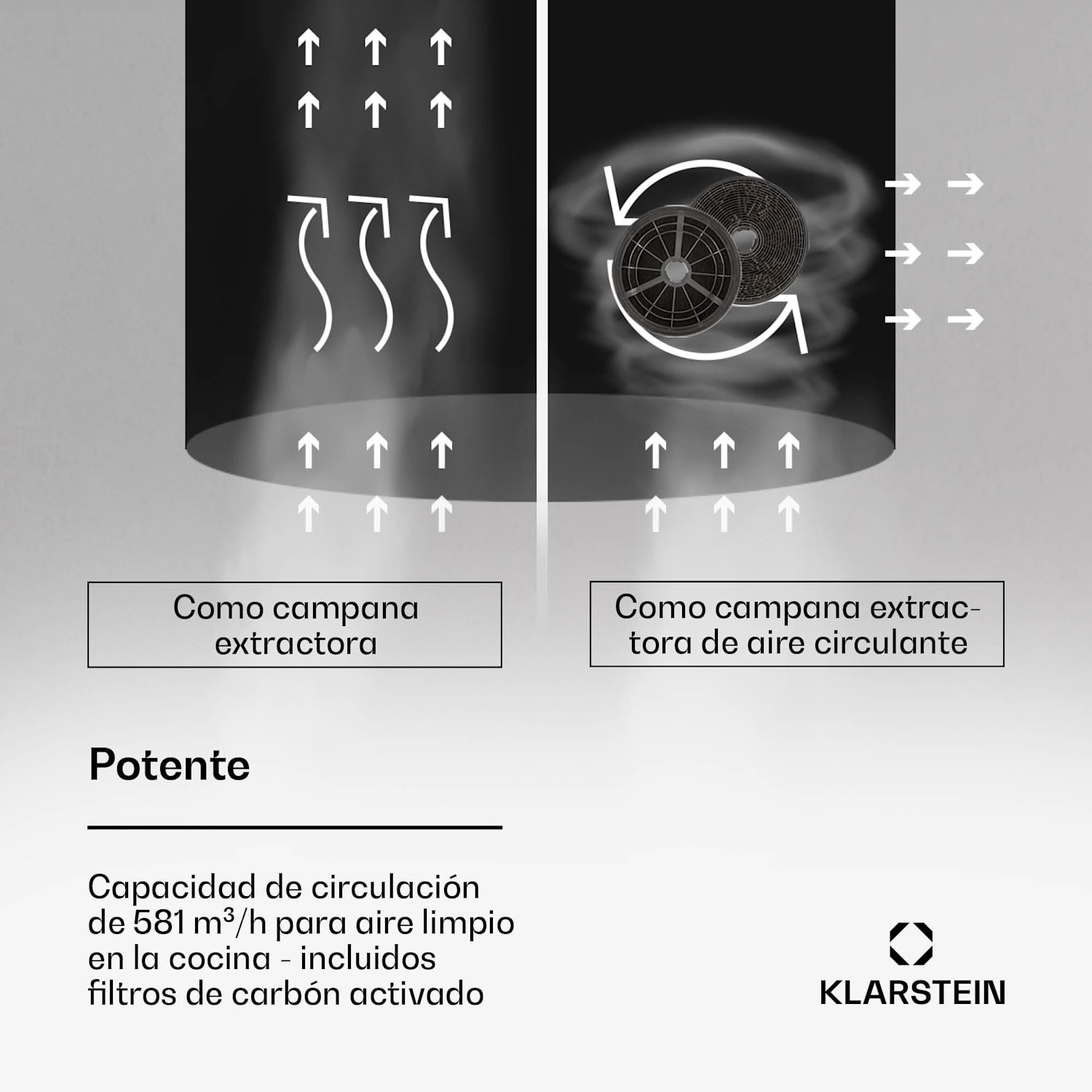 Beretta Premium Campana extractora de isla Aplicación Extracción/recirculación e aire 544 m³/h Led Filtro de carbón activo Acero Inoxidable