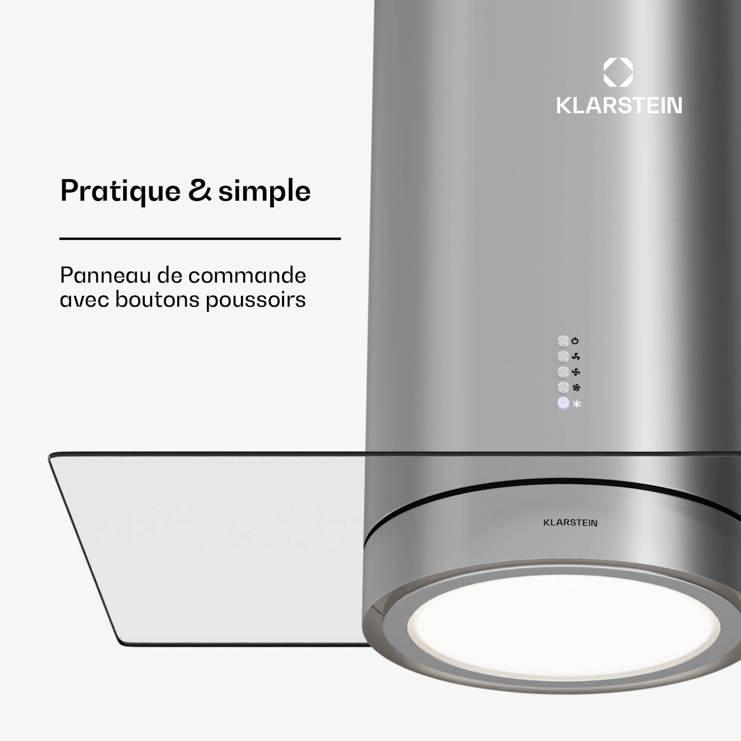 Beretta Premium eilandafzuigkap app afzuig-/recirculatiesysteem 544 m³/h led actief koolfilter Roestvrij Staal