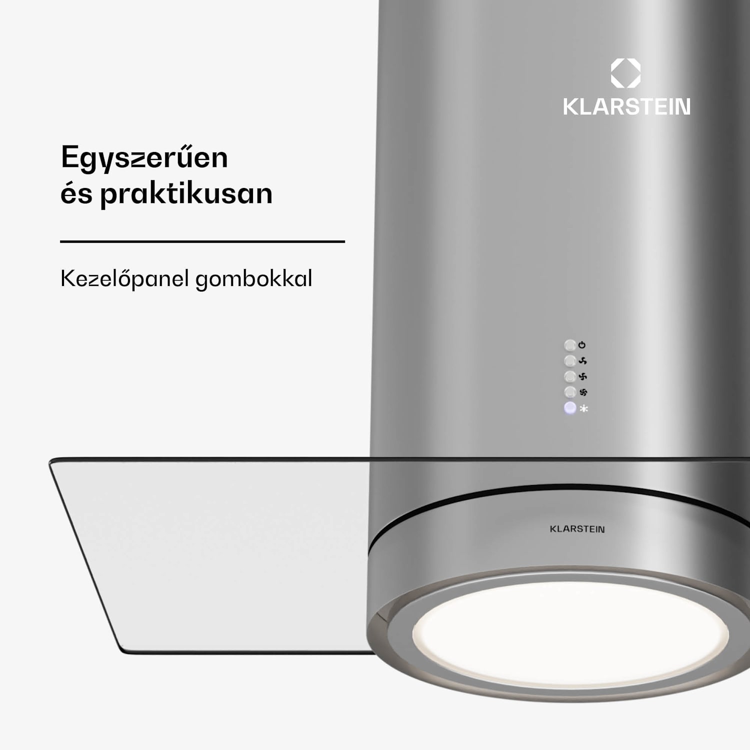 Beretta Premium Smart, sziget páraelszívó, 544 m³/h, alkalmazás, elszívás/légkeringetés, LED, aktívszenes szűrő Rozsdamentes acél