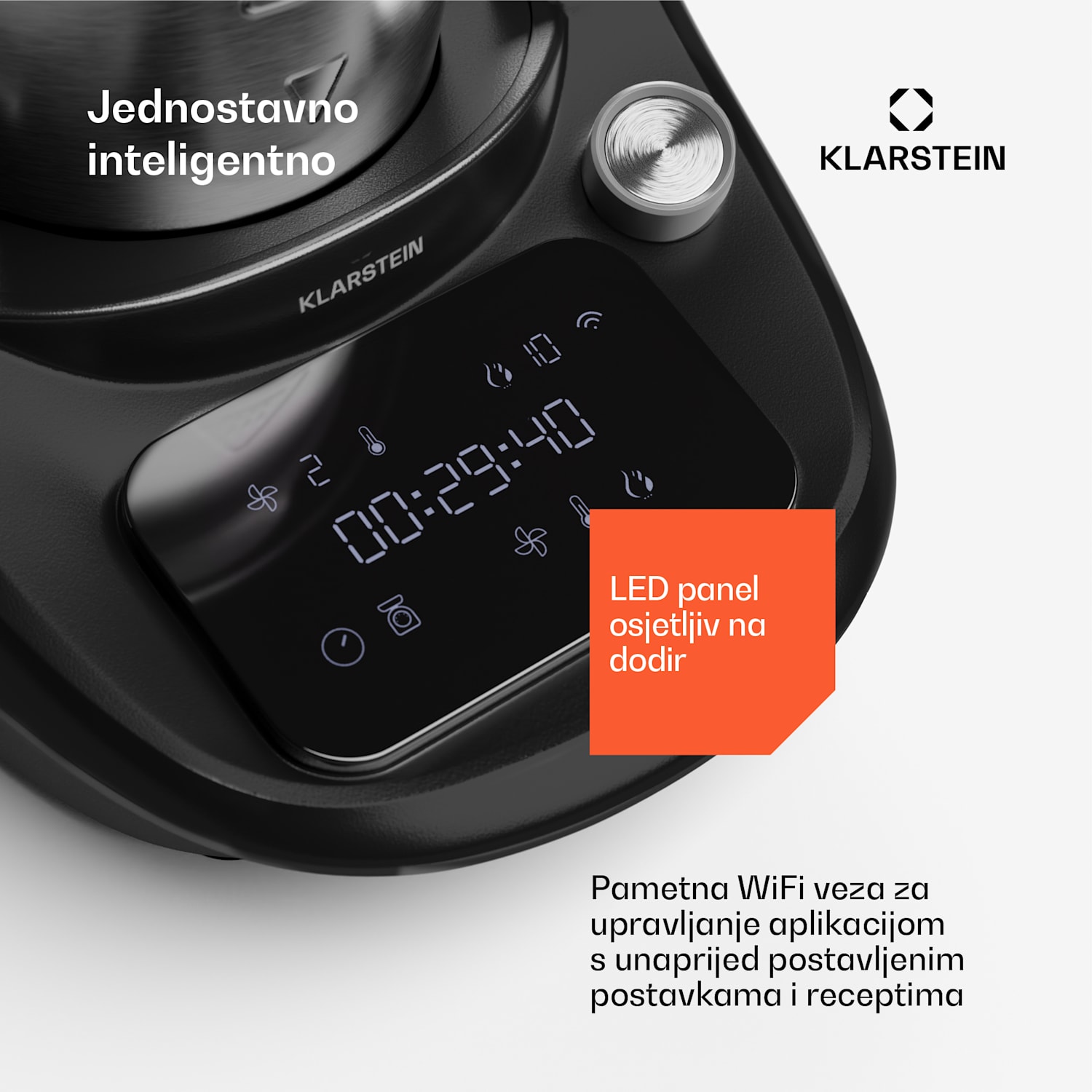 Aria Smart, multipraktik, 1700 W, 3,3 l, upravljanje putem aplikacije, nastavak za paru 