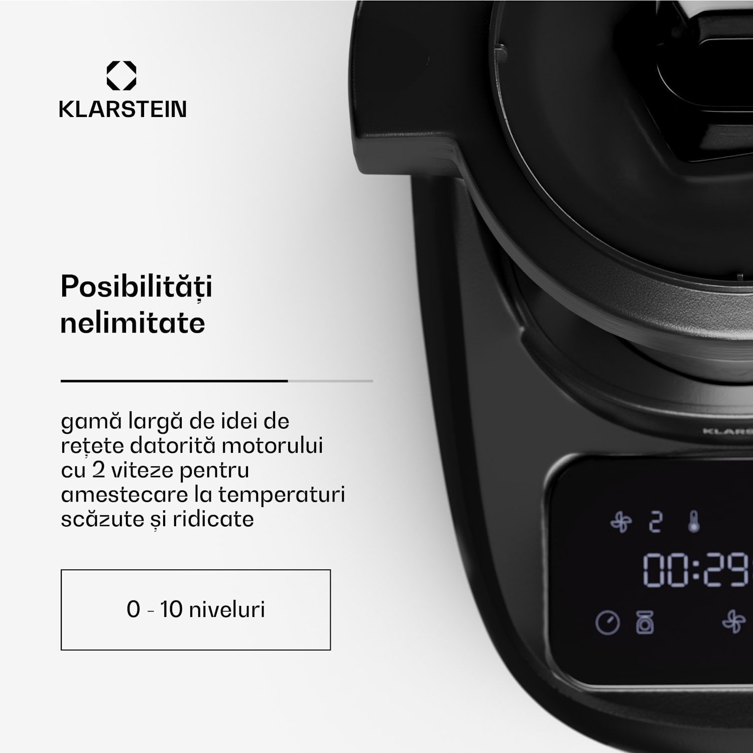 Aria Smart, robot de bucătărie, 1700 W, 3,3 l, control prin aplicație, accesoriu pentru abur 