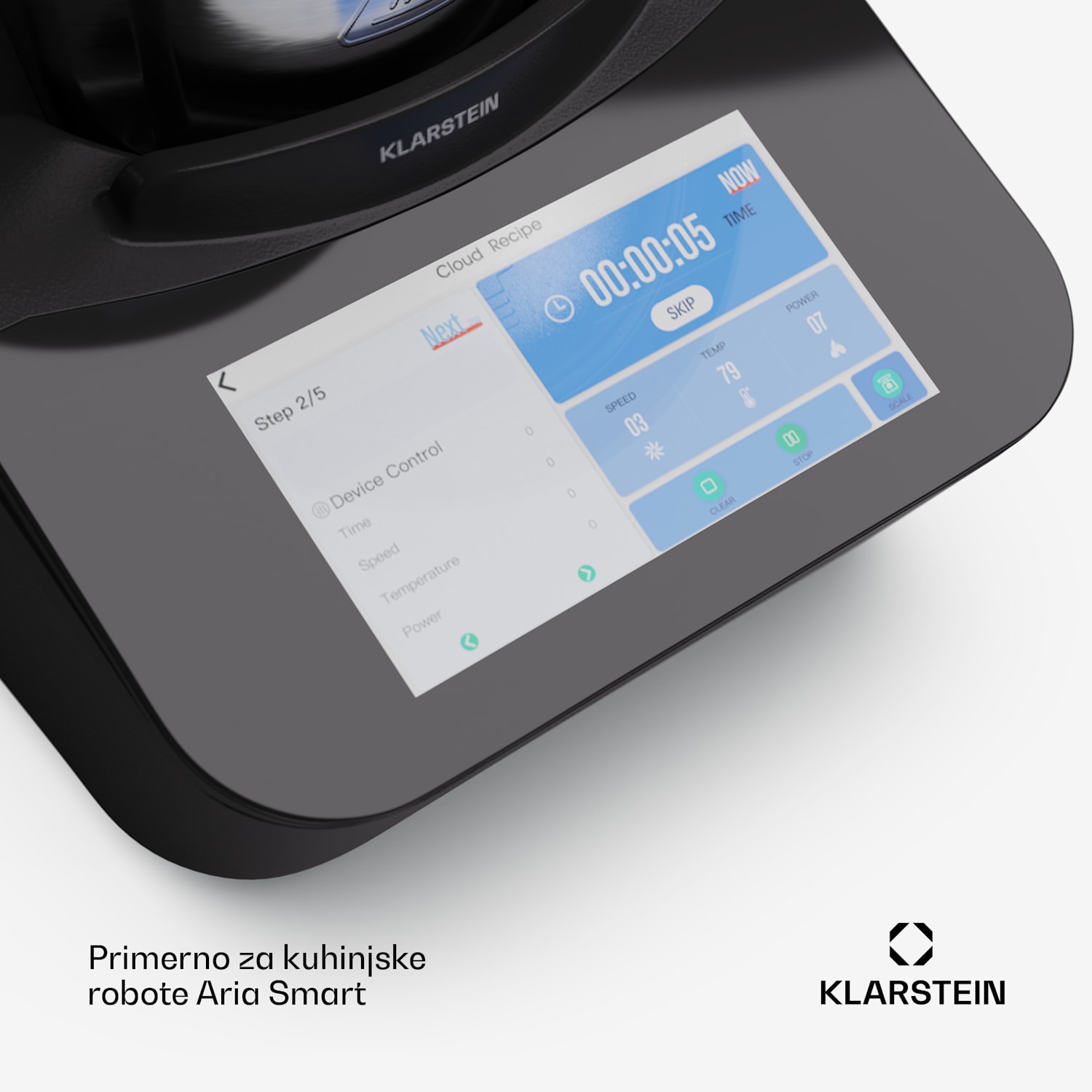 Posoda za mešanje, za kuhinjske robote Aria Smart, 3,2 l, pribor, neoprijemljiva keramična površina 