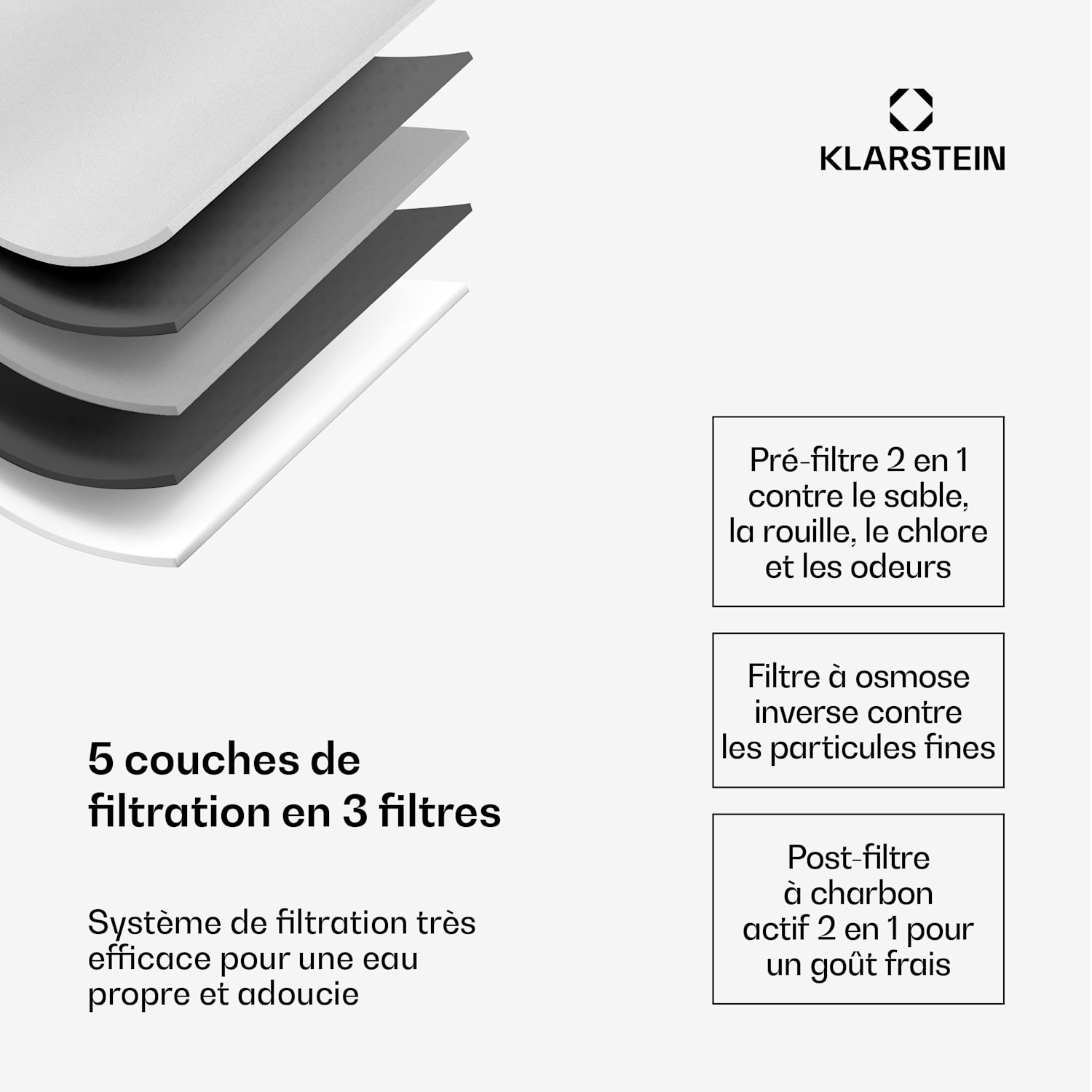 AquaLine 3L waterfilter 5 standen filtratie 6 watertemperaturen 3 L capaciteit wit Wit