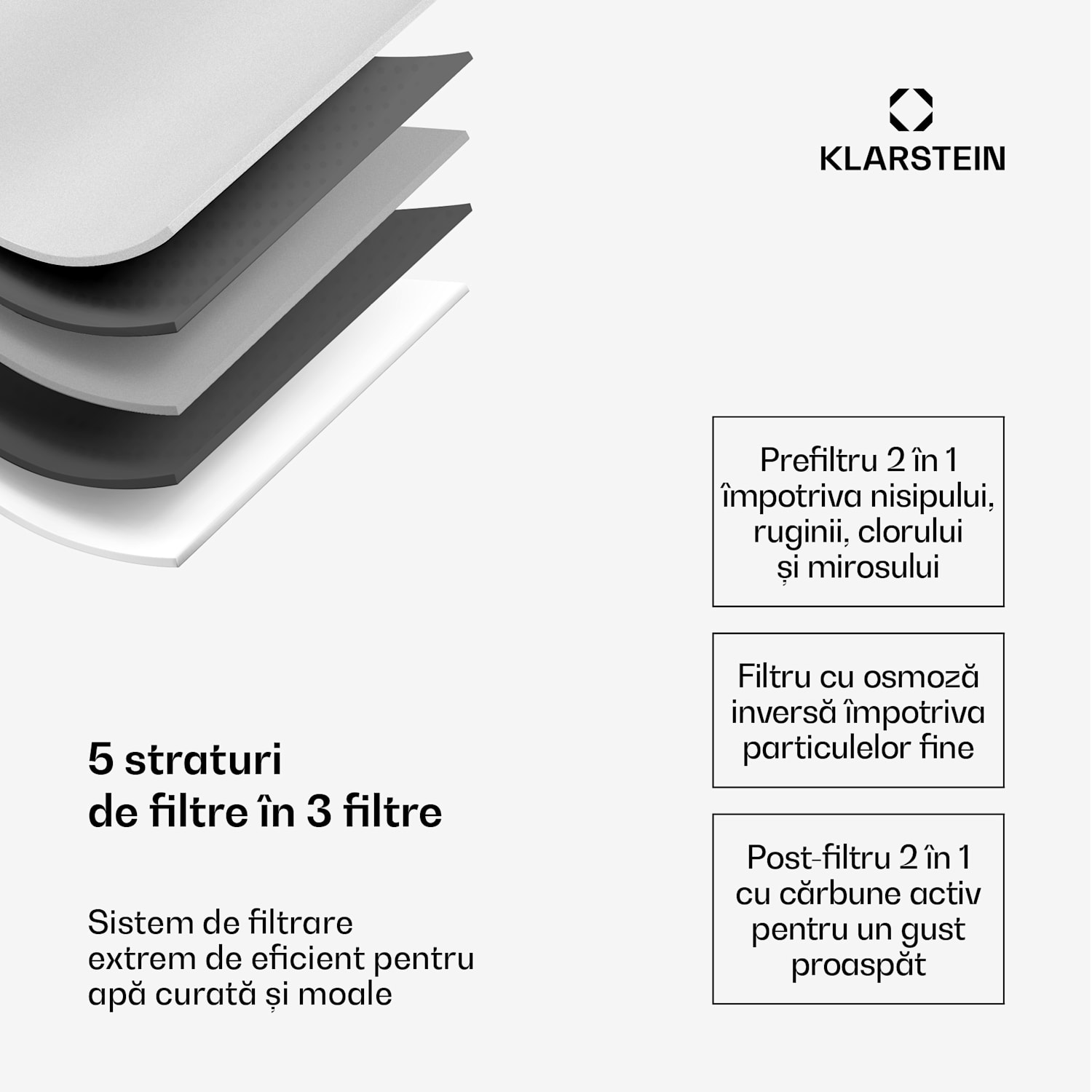 AquaLine 3L, purificator de apă, filtrare în 5 trepte, volum 3 l, 6 temperaturi ale apei, alb Alb