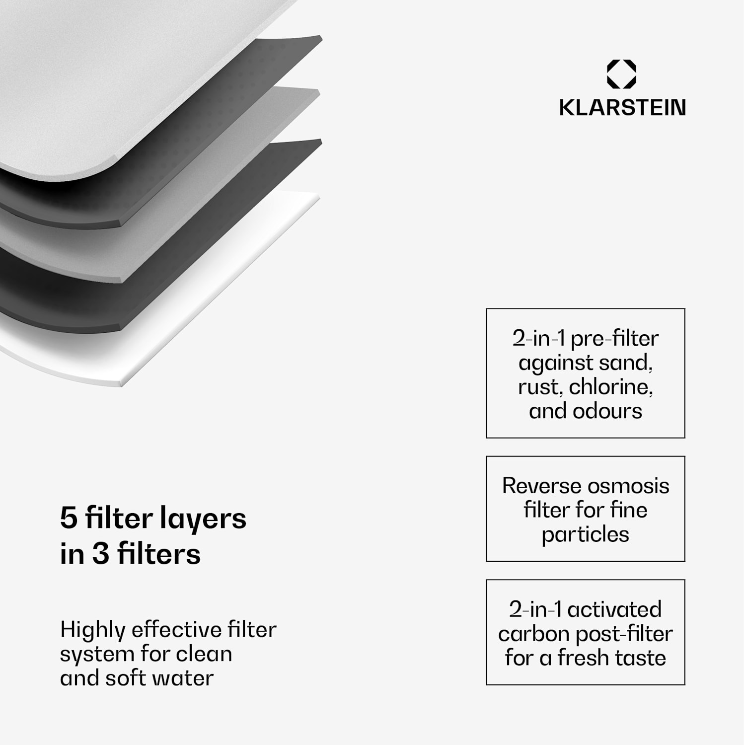 AquaFina 6L vedenpuhdistin 5-portainen suodatus HD-kosketusnäyttö 6 lämpötilaa 6 l tilavuus vetyrikastus musta Musta