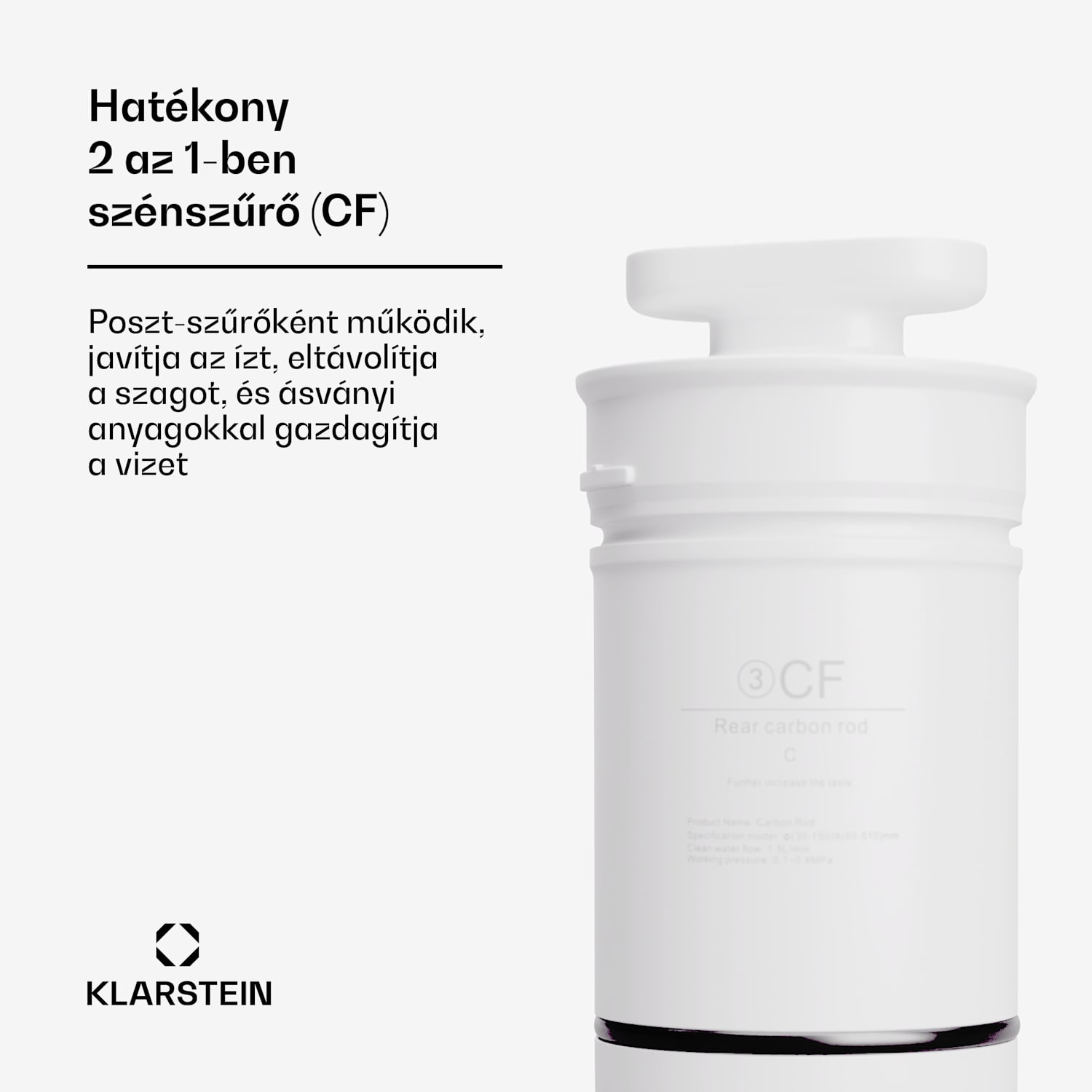 AquaLine CF szűrő, 2 az 1-ben szűrőrendszer, vízkezelő, üledék és aktívszenes szűrő 