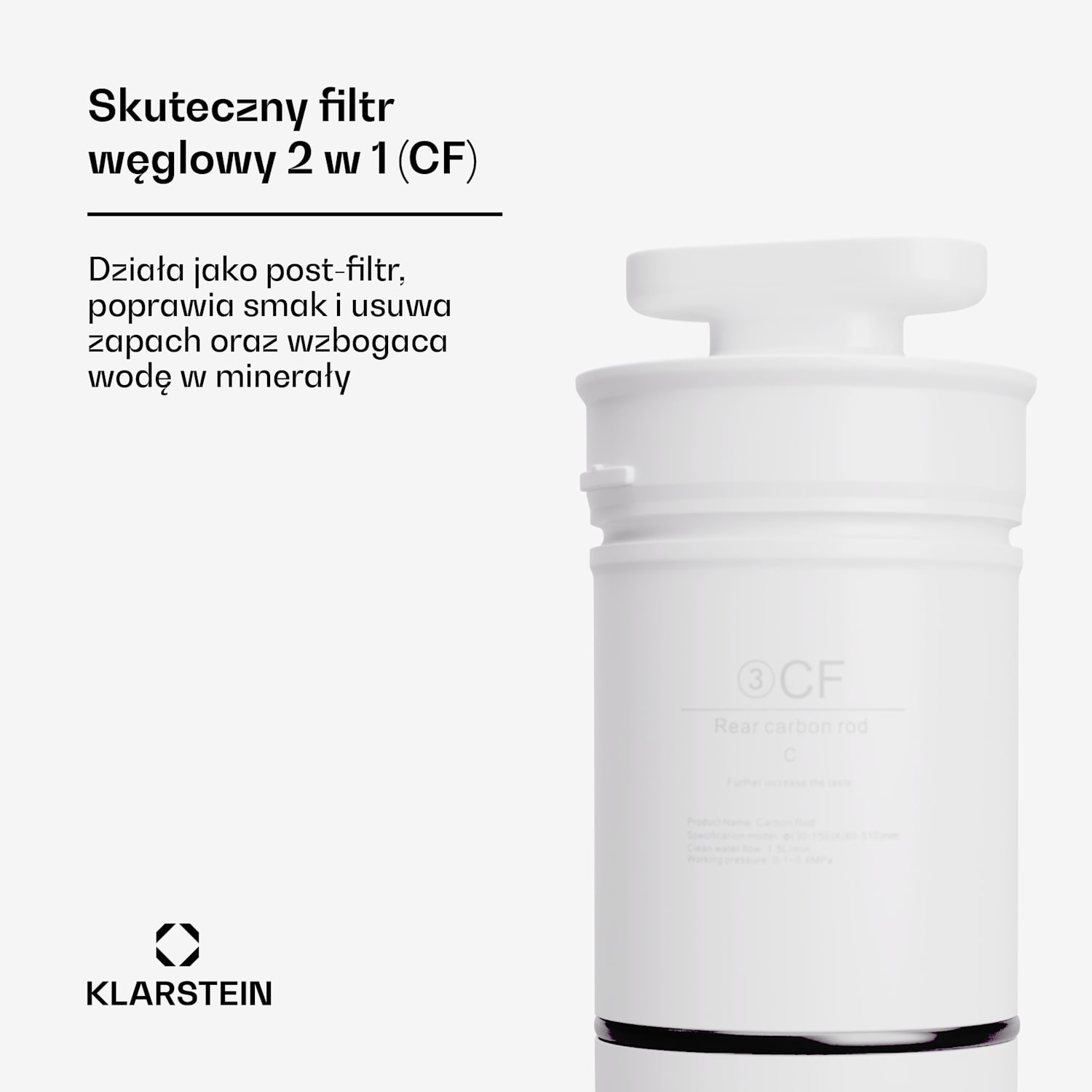 AquaLine CF, filtr 2 w 1, system filtracyjny, uzdatnianie wody, filtr węglowy 