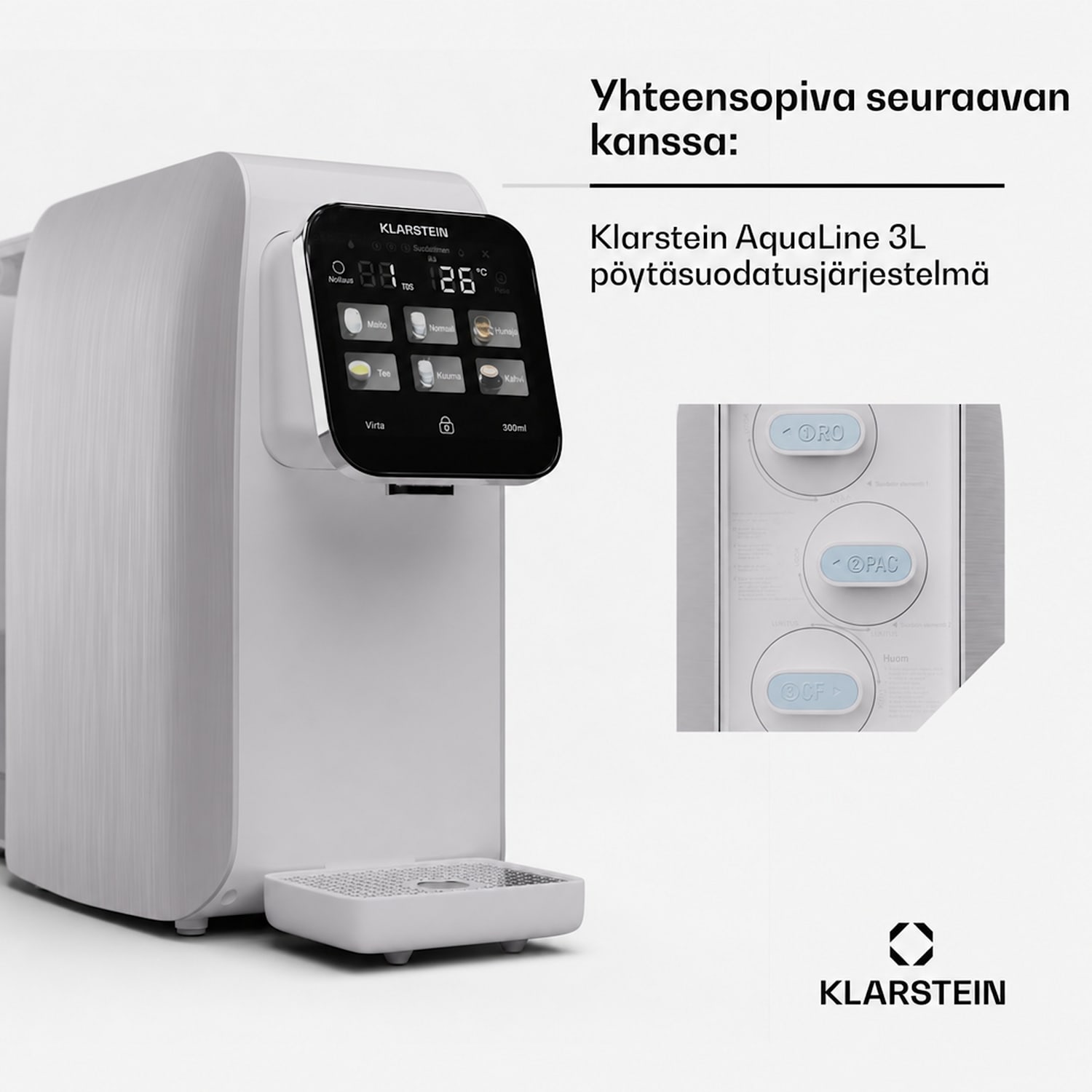 AquaLine 50G RO suodatin käänteisosmoosikalvoteknologia vedenpuhdistus 