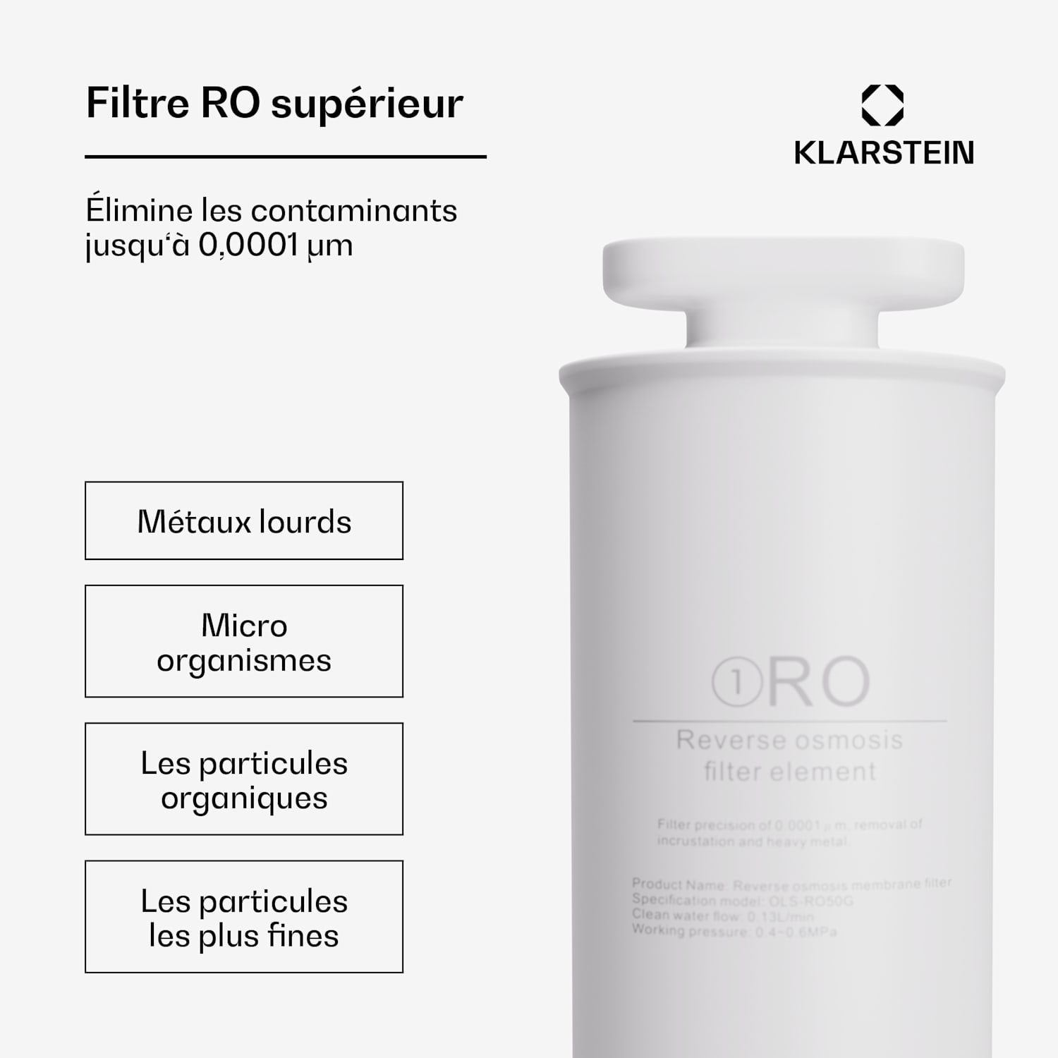 AquaLine 50G RO filter omgekeerde osmose membraantechnologie watervoorbereiding 