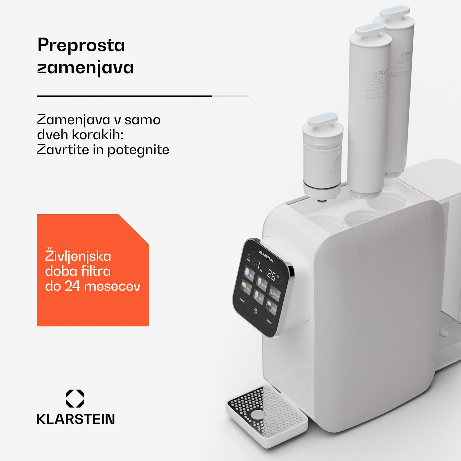 AquaLine 50G RO filter, membranska tehnologija reverzne osmoze, čiščenje vode 