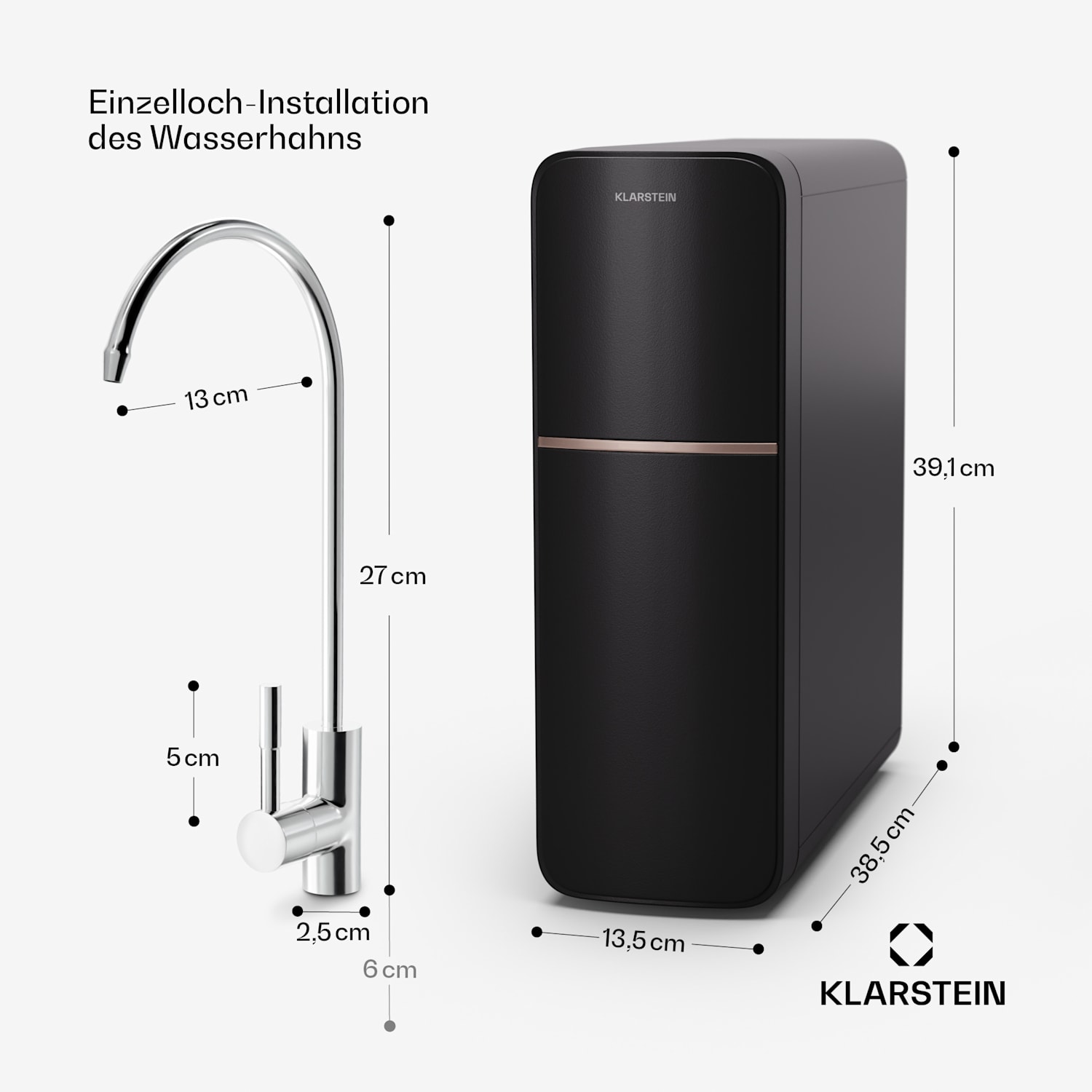 PureLine 400 Wasserfiltersystem Umkehrosmose 400 GPD 1500 L/d 