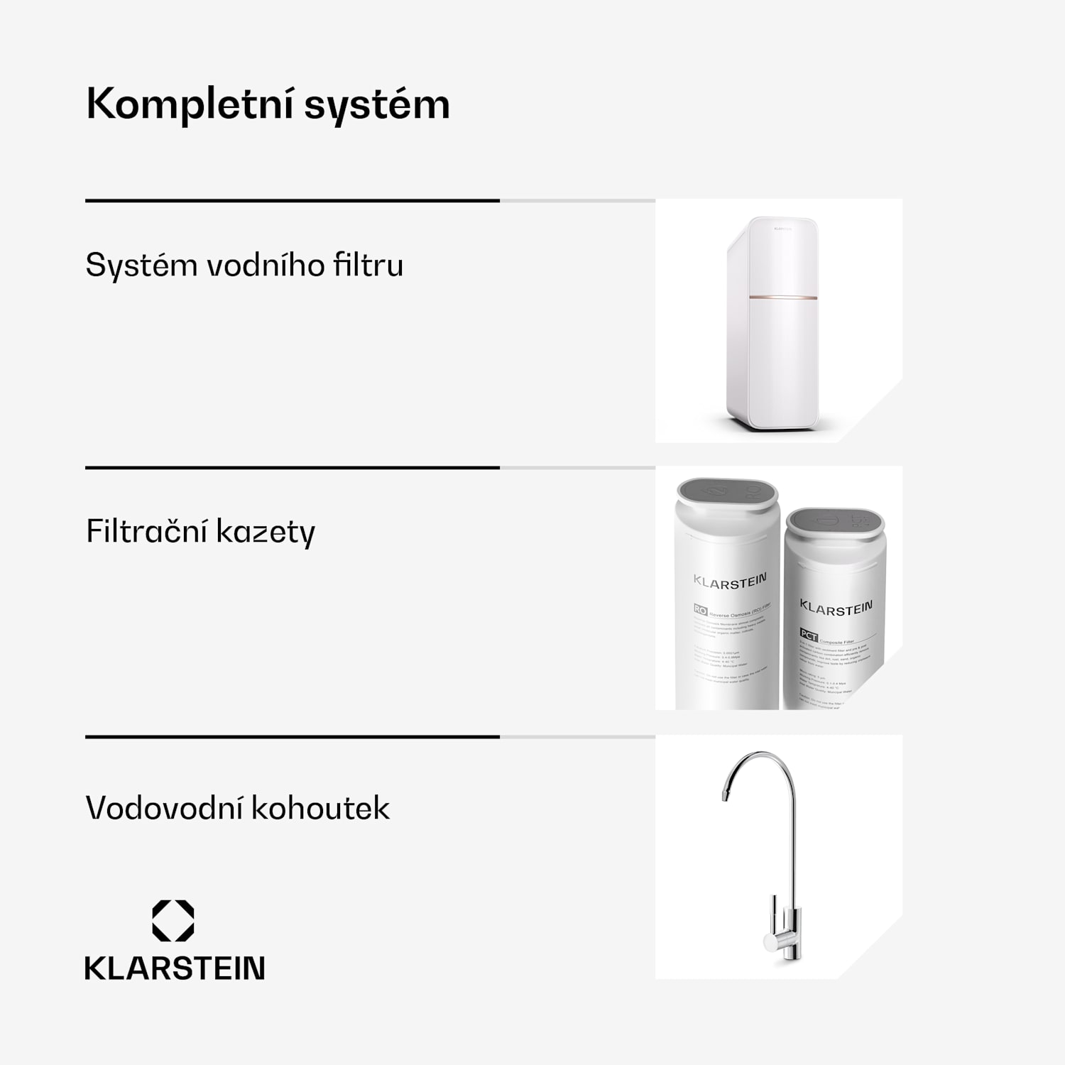 PureLine 600, filtrační systém, reverzní osmóza, 600 GPD / 2270 l/d 600 GPD | Bílá