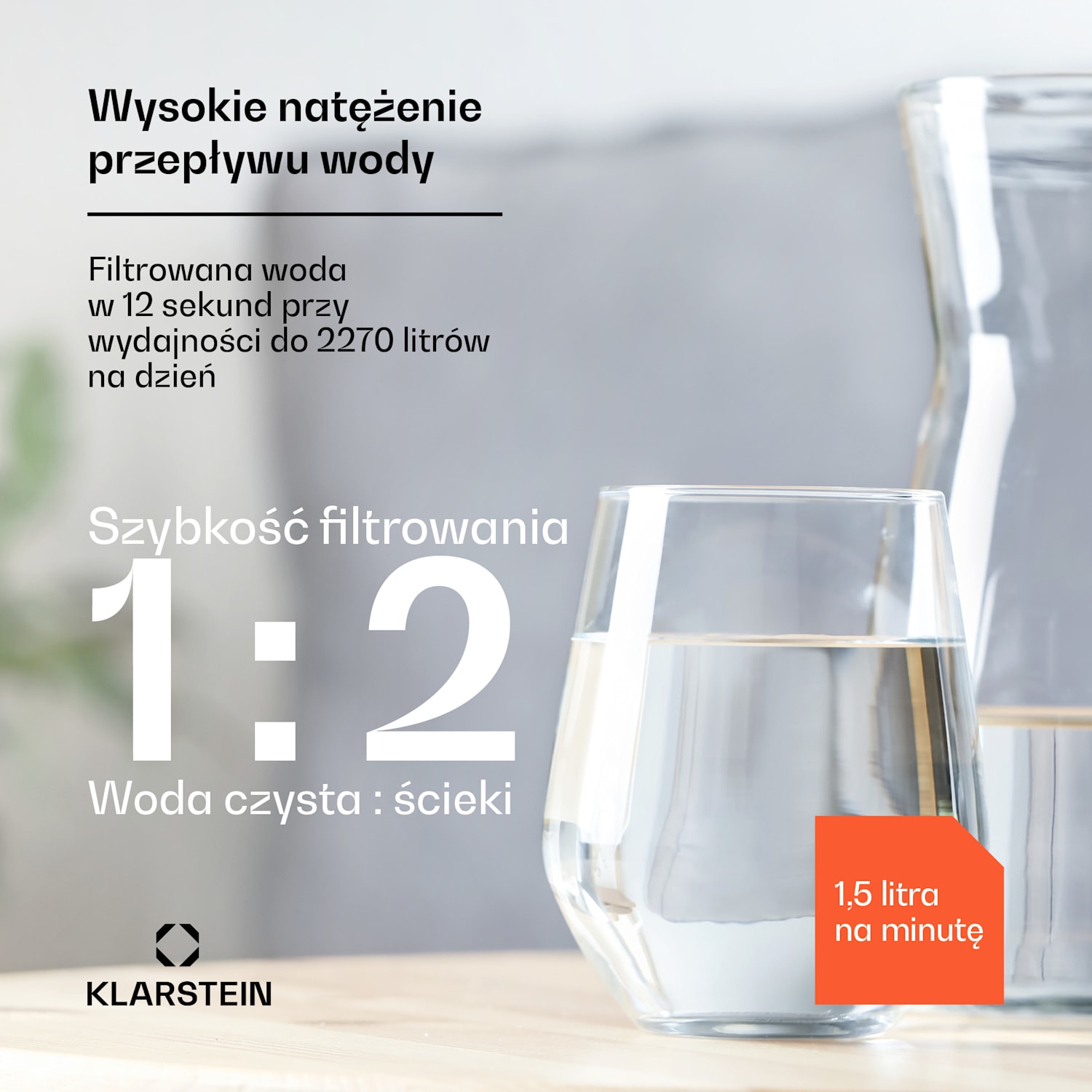 PureLine 600, system filtrowania wody, odwrócona osmoza, 600 GPD, 2270 l/24 h 600 GPD | Biały