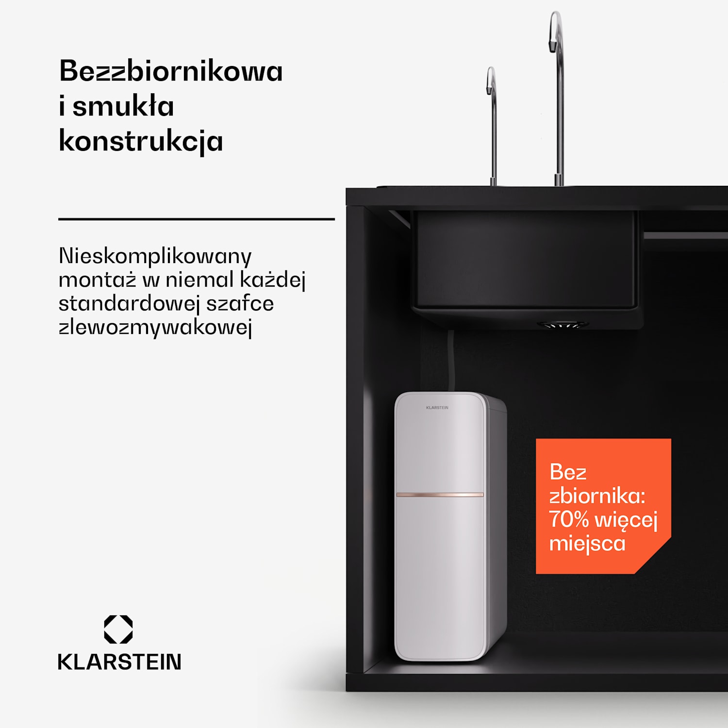 PureLine 600, system filtrowania wody, odwrócona osmoza, 600 GPD, 2270 l/24 h 600 GPD | Biały