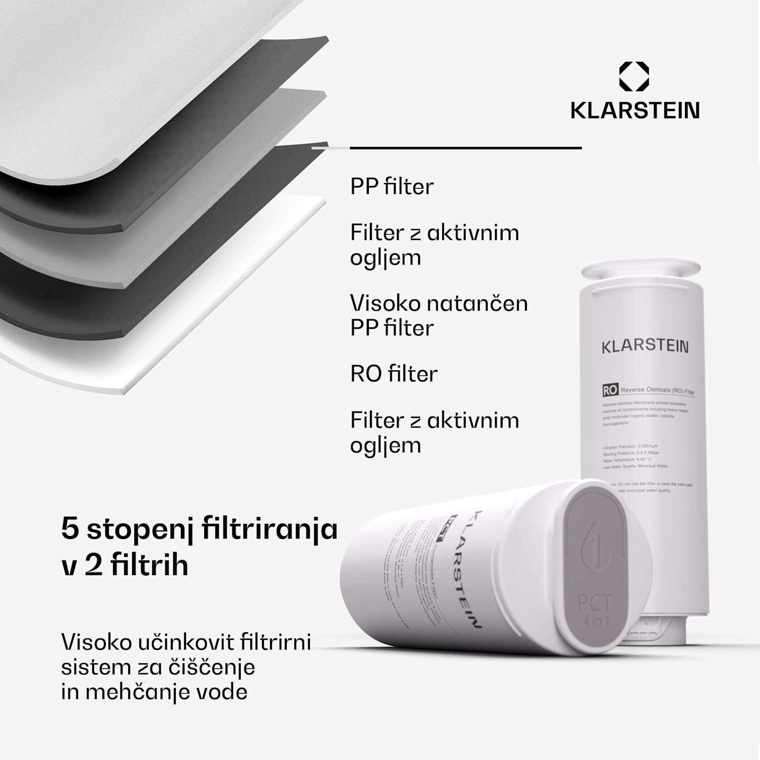 PureLine 600, sistem za filtriranje, reverzna osmoza, 600 GPD / 2270 L/d 600 GPD | Bela