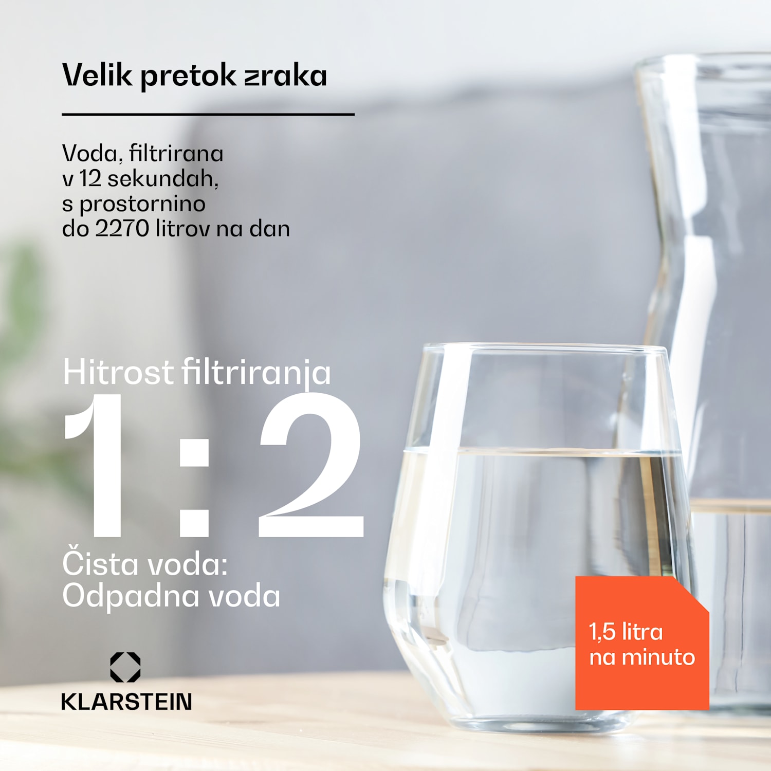 PureLine 600, sistem za filtriranje, reverzna osmoza, 600 GPD / 2270 L/d 600 GPD | Bela