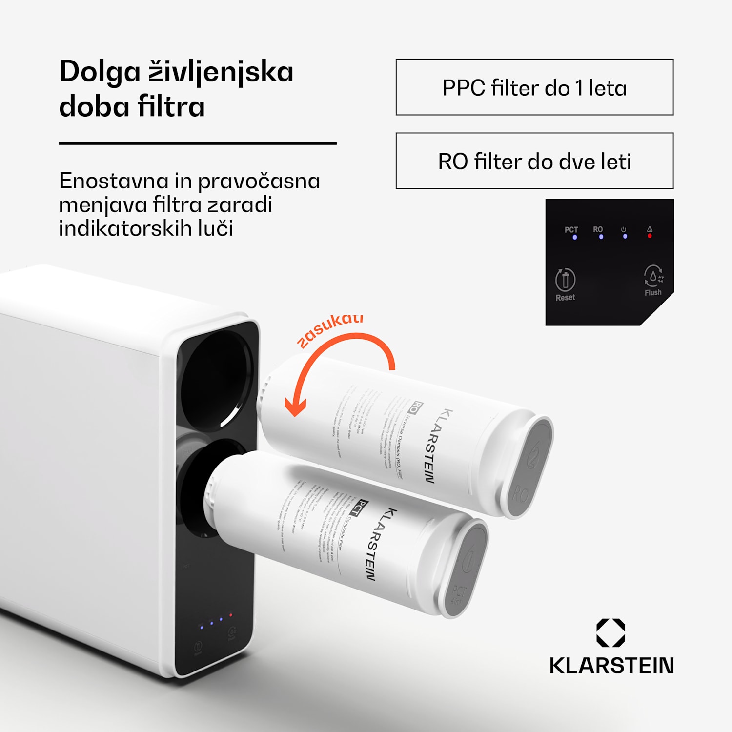 PureLine 600, sistem za filtriranje, reverzna osmoza, 600 GPD / 2270 L/d 600 GPD | Bela