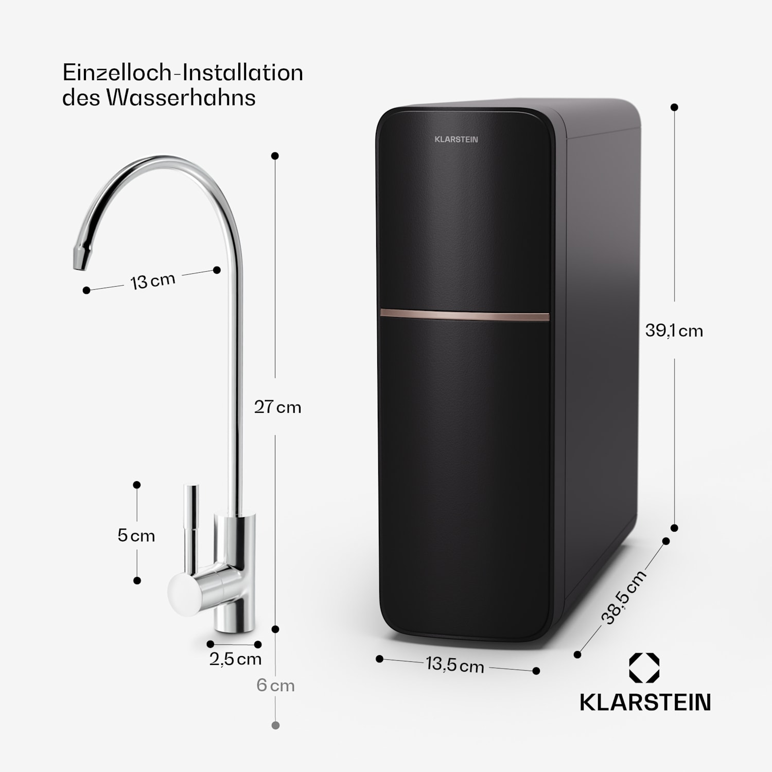 PureLine 600 Wasserfiltersystem Umkehrosmose 600 GPD 2270 L/d 
