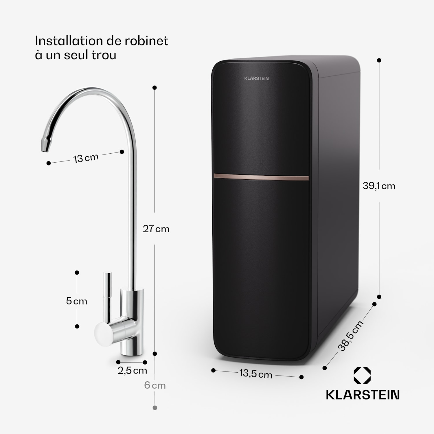 PureLine 600 Système de filtration d'eau par osmose inverse 600 GPJ 2270 L/j 