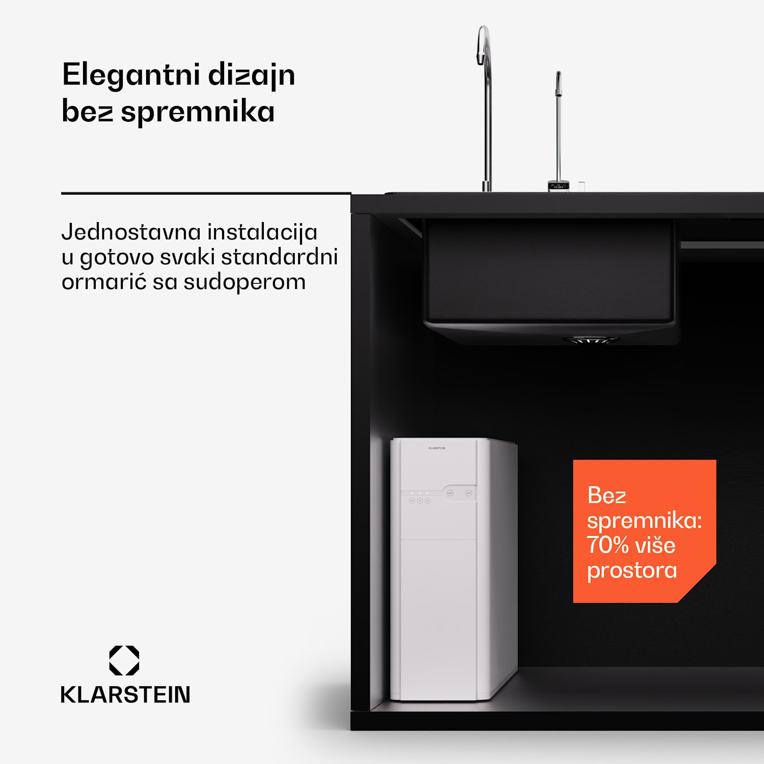 PureFina 600, sustav filtracije, reverzna osmoza, 600 GPD / 2270 L/d Bijela