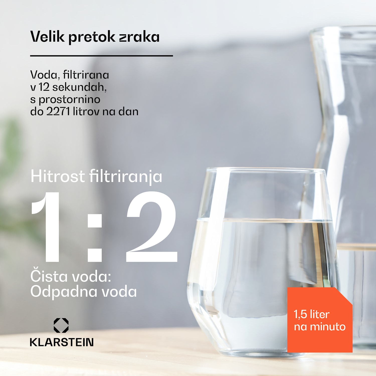 PureFina 600, sistem za filtriranje, reverzna osmoza, 600 GPD / 2270 L/d Bela