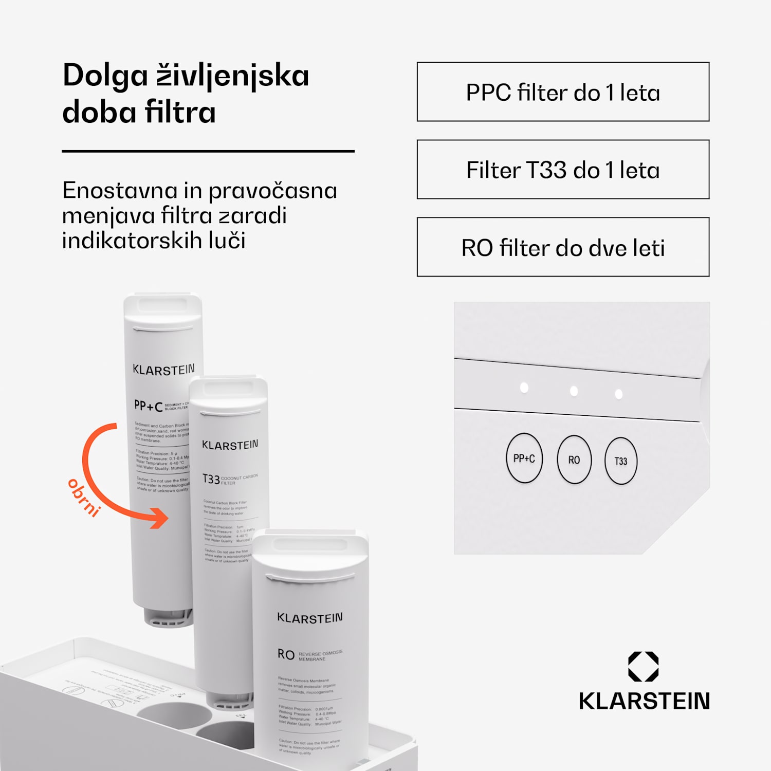 PureFina 600, sistem za filtriranje, reverzna osmoza, 600 GPD / 2270 L/d Bela