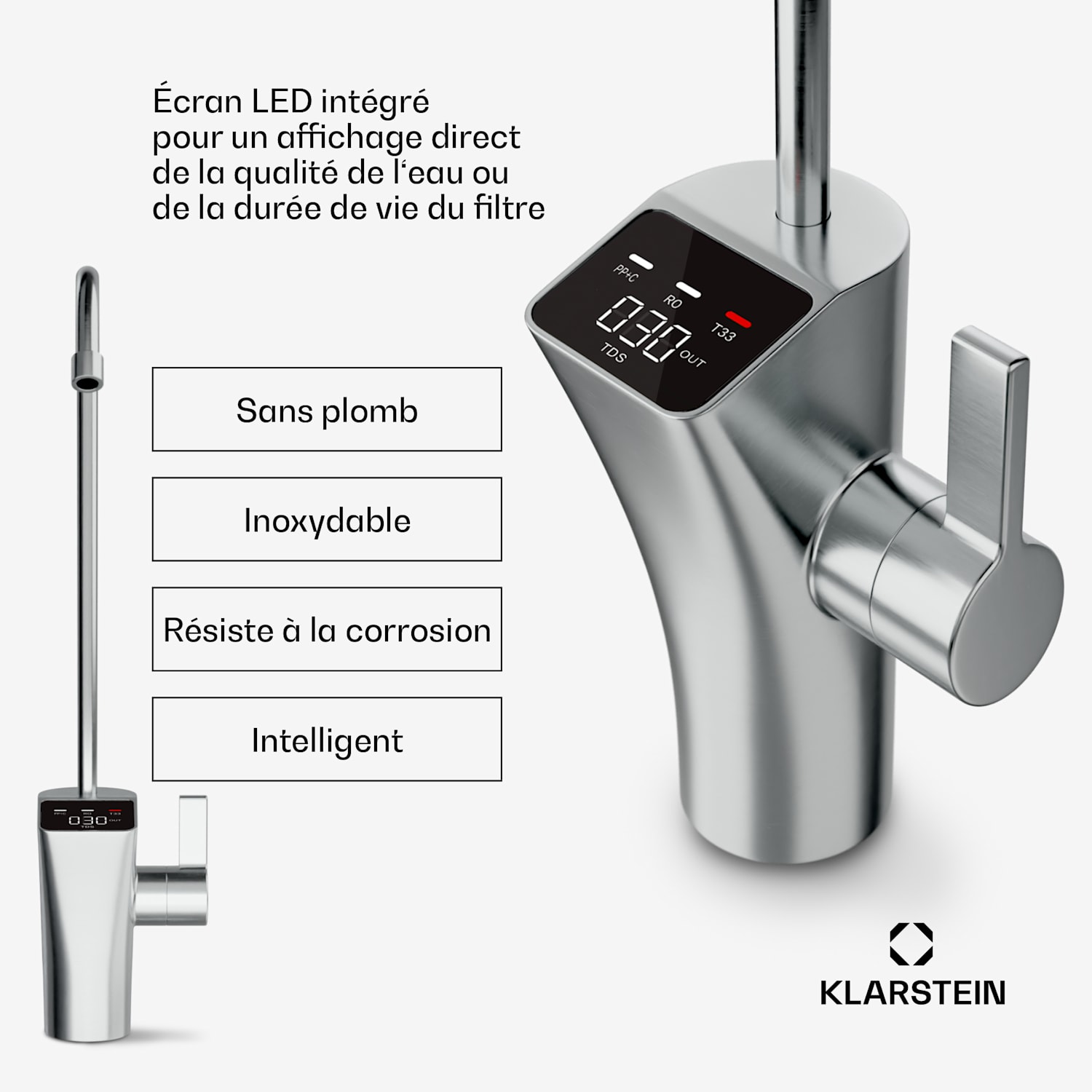 PuraFina 600 waterfiltersysteem omgekeerde osmose 2270 L/d Zwart