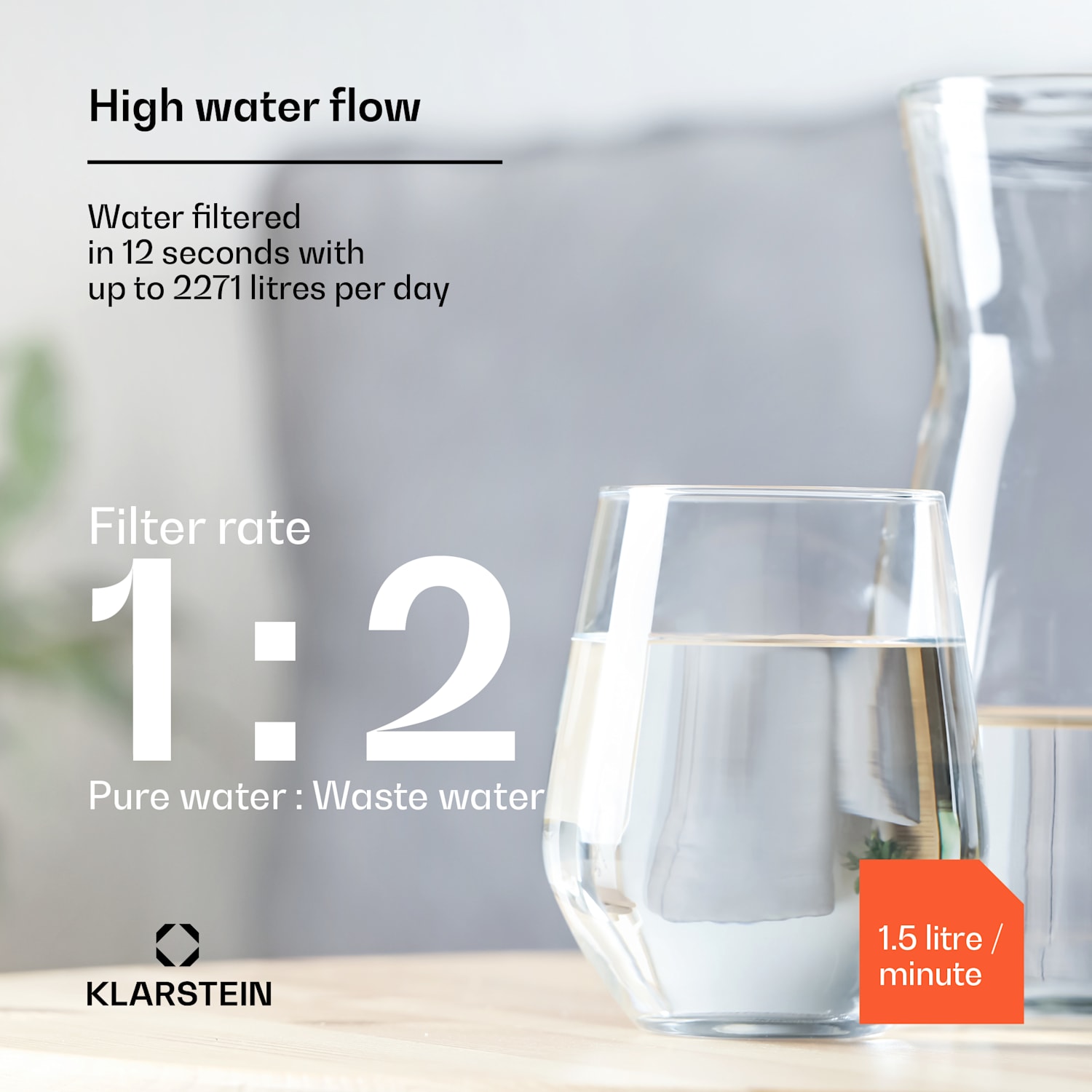 PureFina 600 water filter system reverse osmosis 600 GPD 2270 L/d 