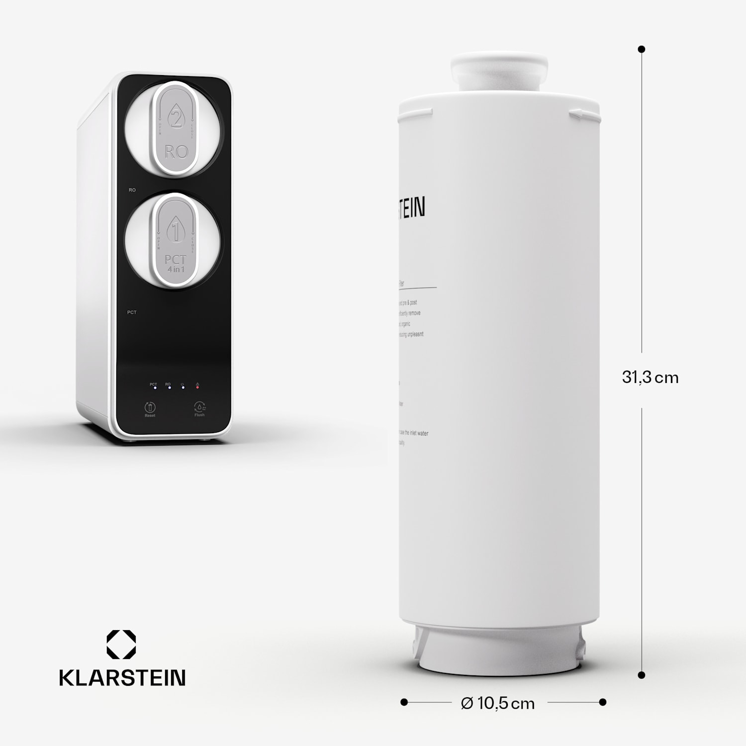 Филтър PureLine PCT, аксесоари, сменяем филтър, 3-степенен: утаяване/предварителен/пост-въглероден